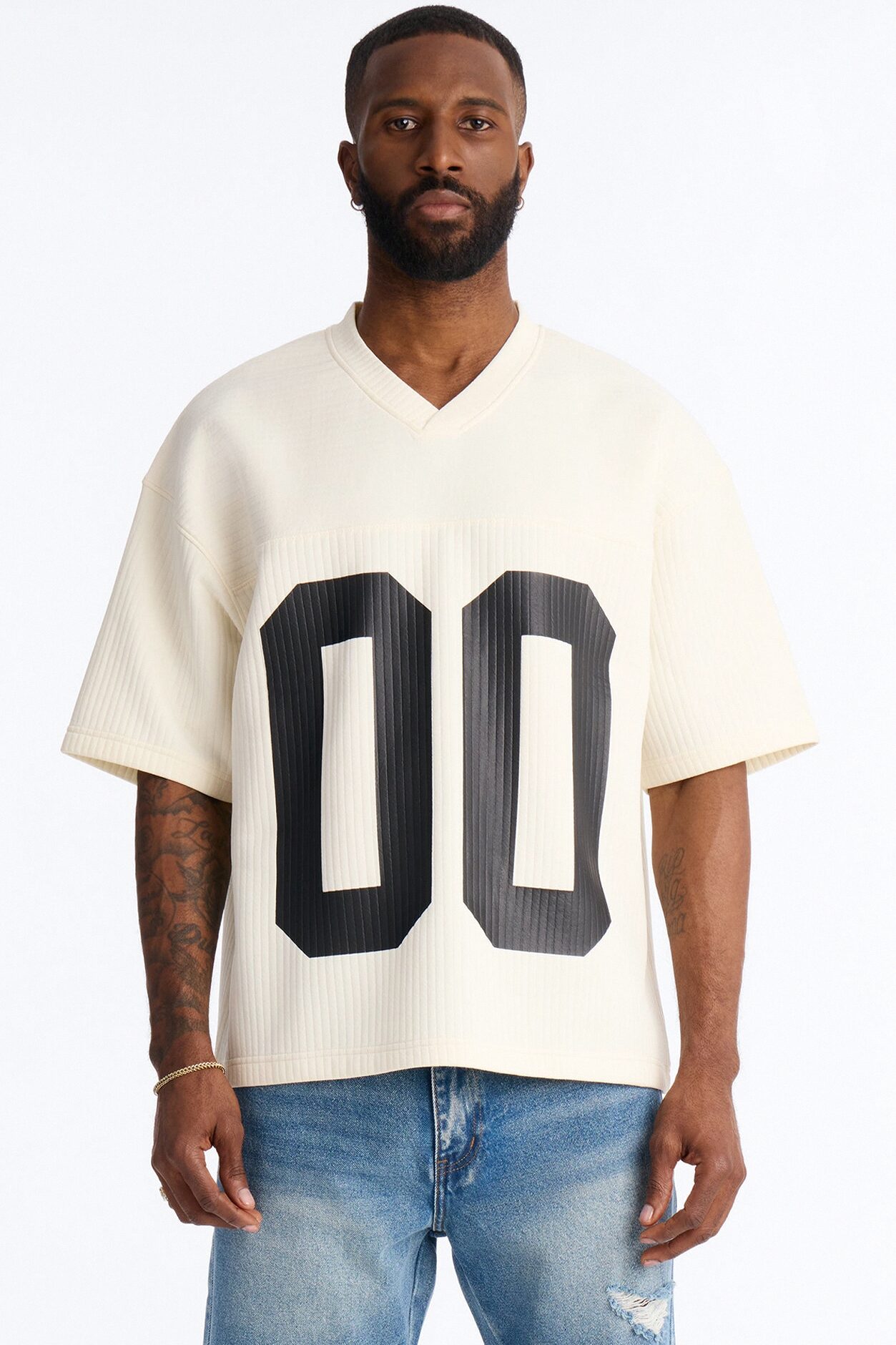 Double 0 Short Sleeve Jersey - Cream