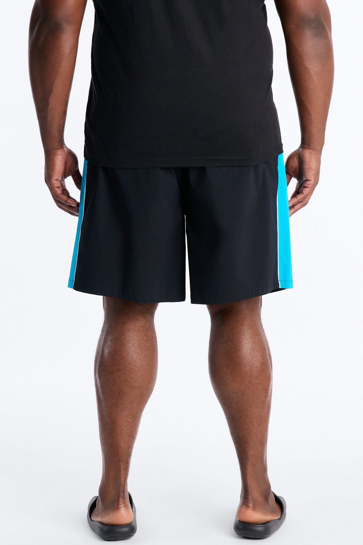 Everyday Stretch Paneled Boardshorts 9″ - Black/Blue