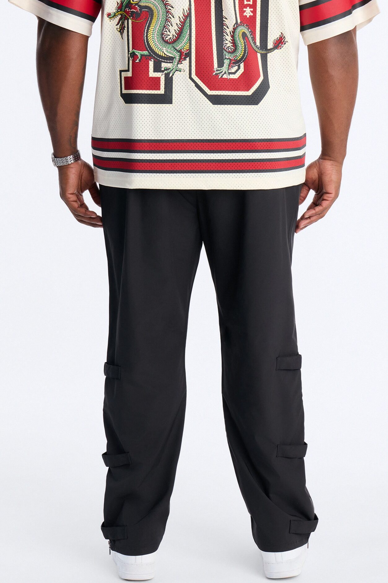 Slim Odyssey Multi Strap Pant - Black