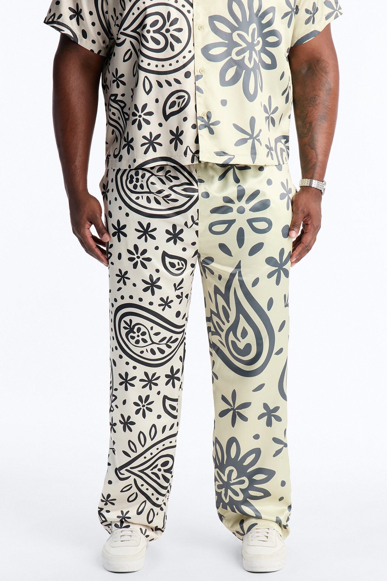 Noxos Straight Pants - Natural