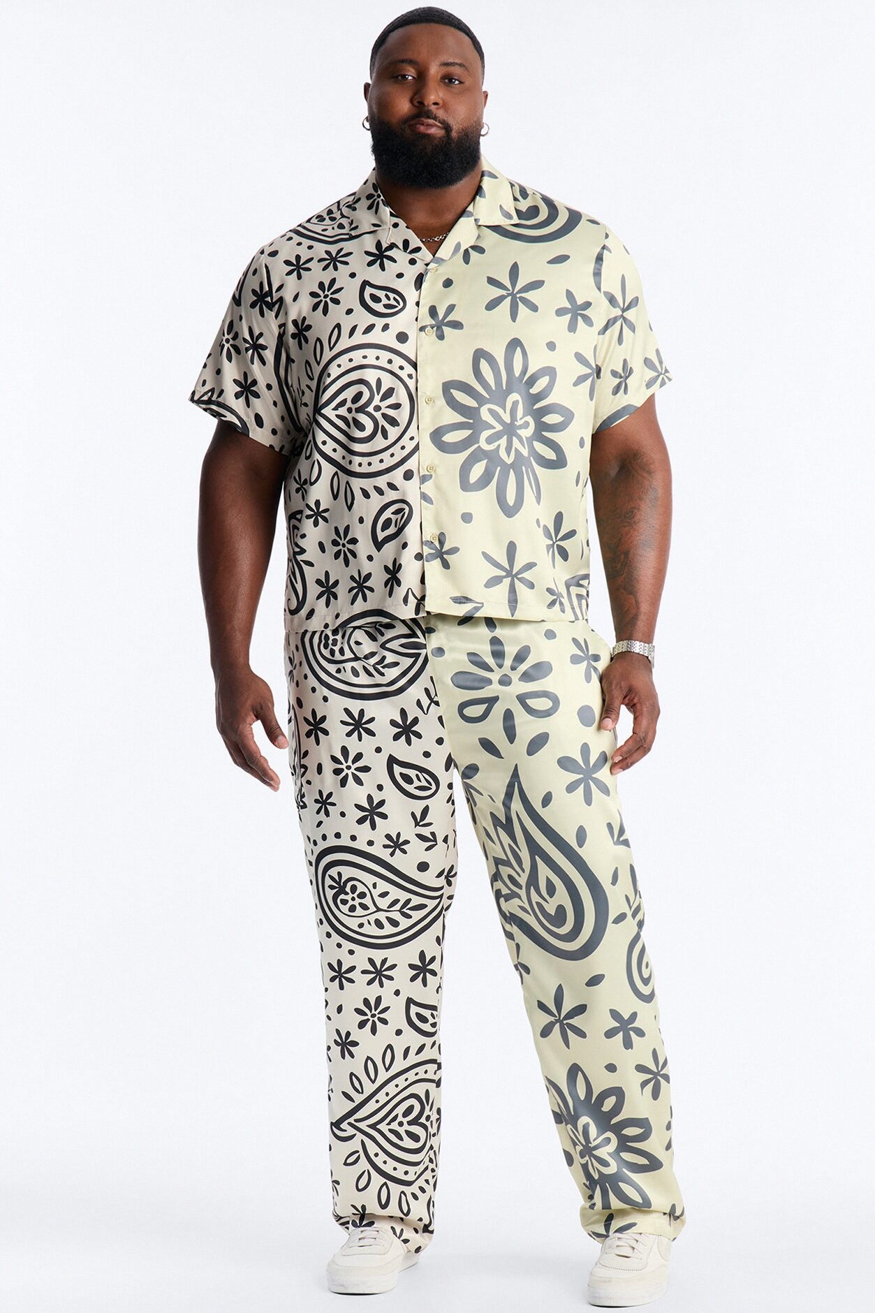 Noxos Straight Pants - Natural