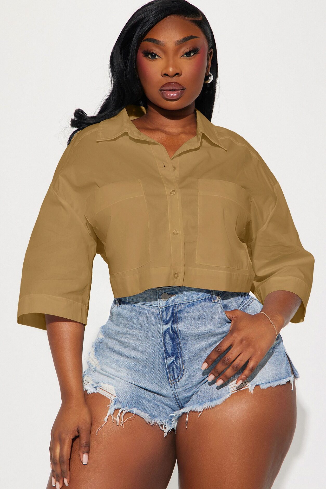 Busy Weekends Poplin Shirt - Khaki