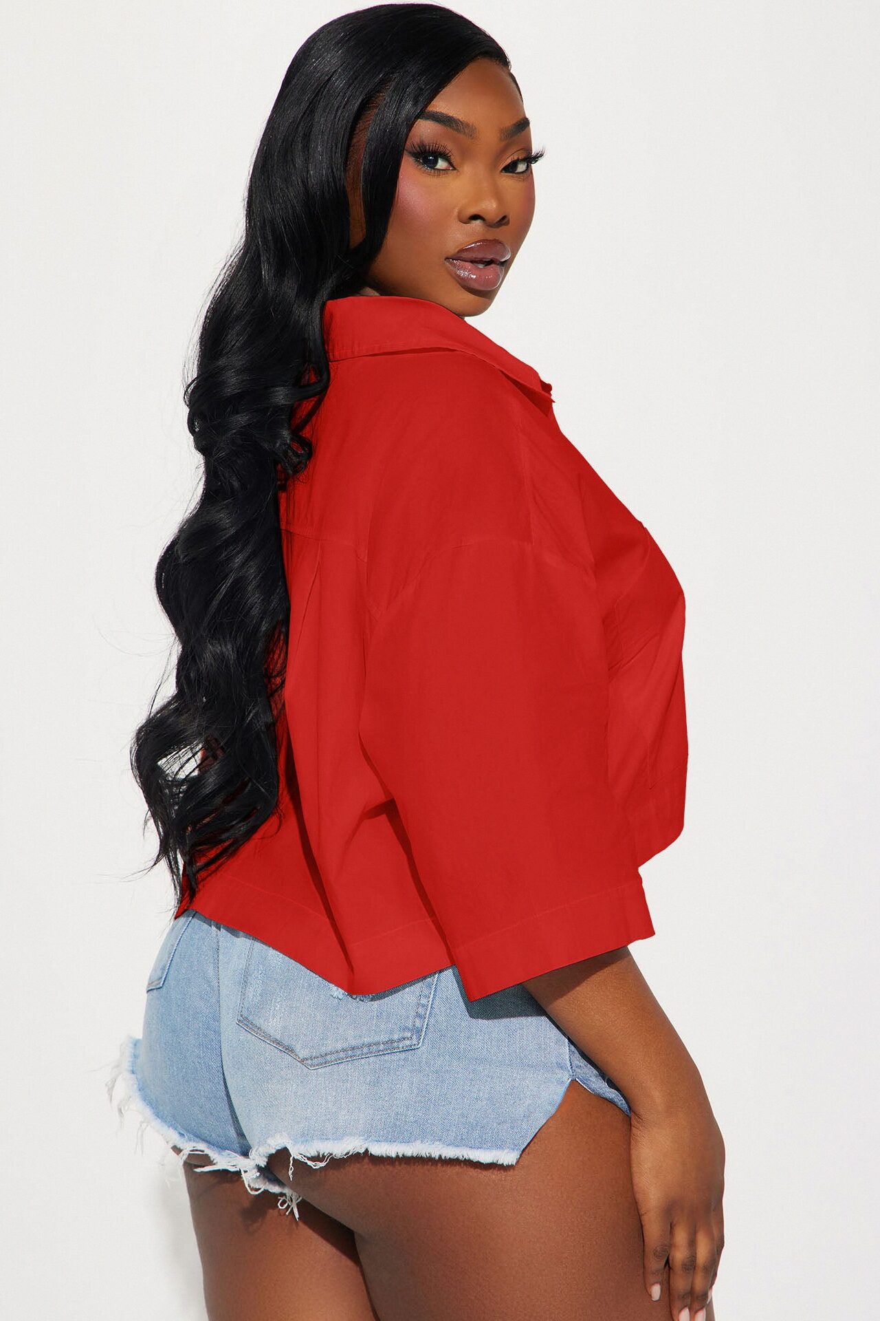 Busy Weekends Poplin Shirt - Red