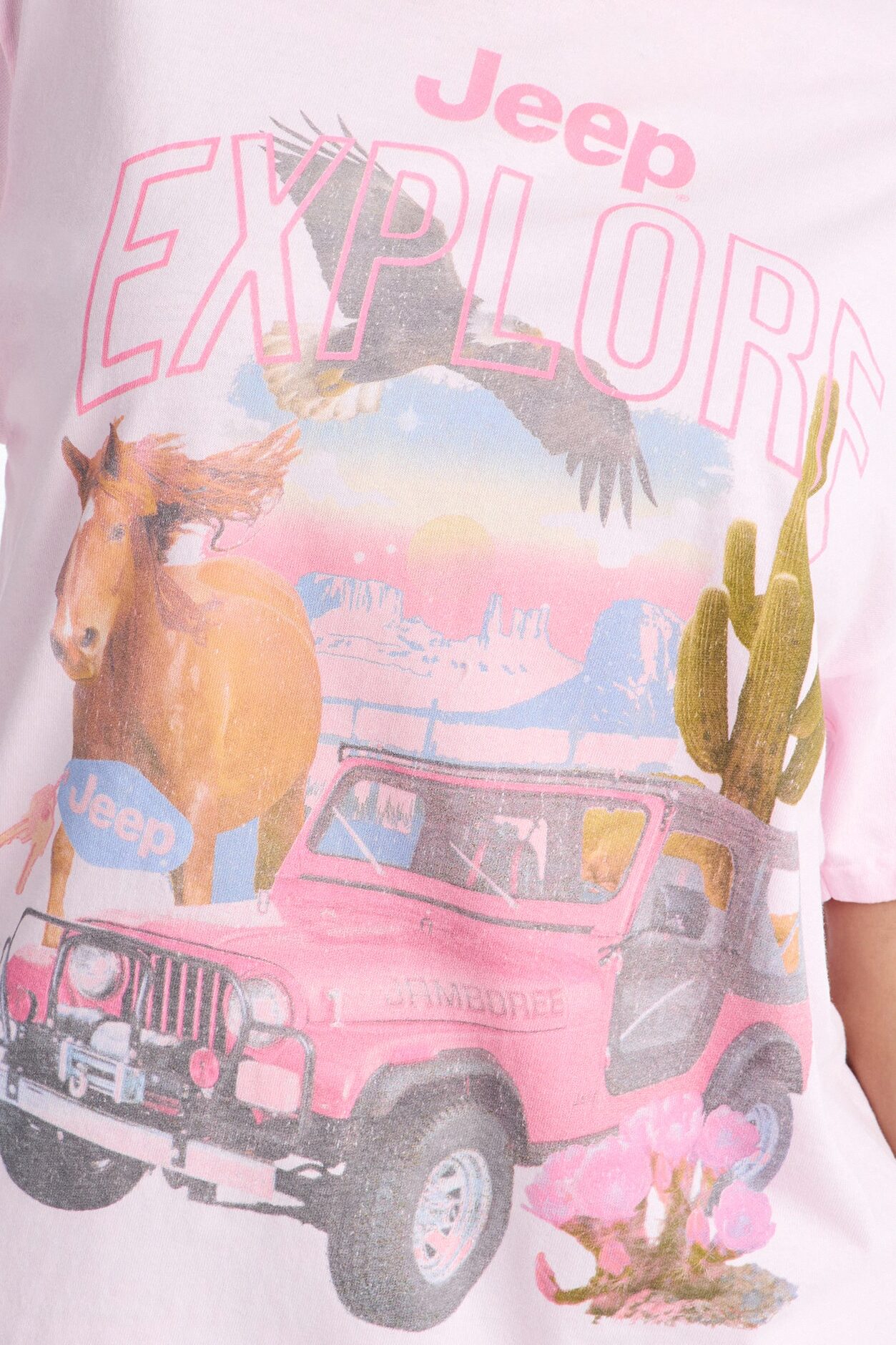 Jeep Explore T Shirt - Pink