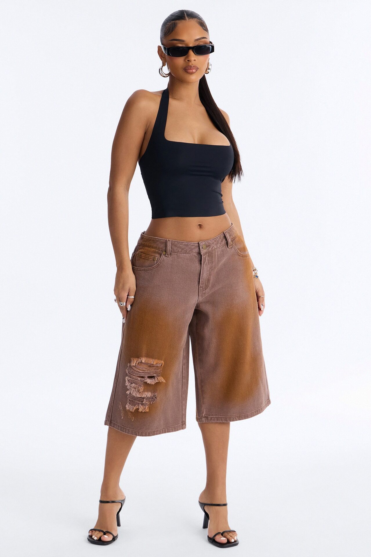 Can't Be Saved Washed Twill Bermuda Short - Brown