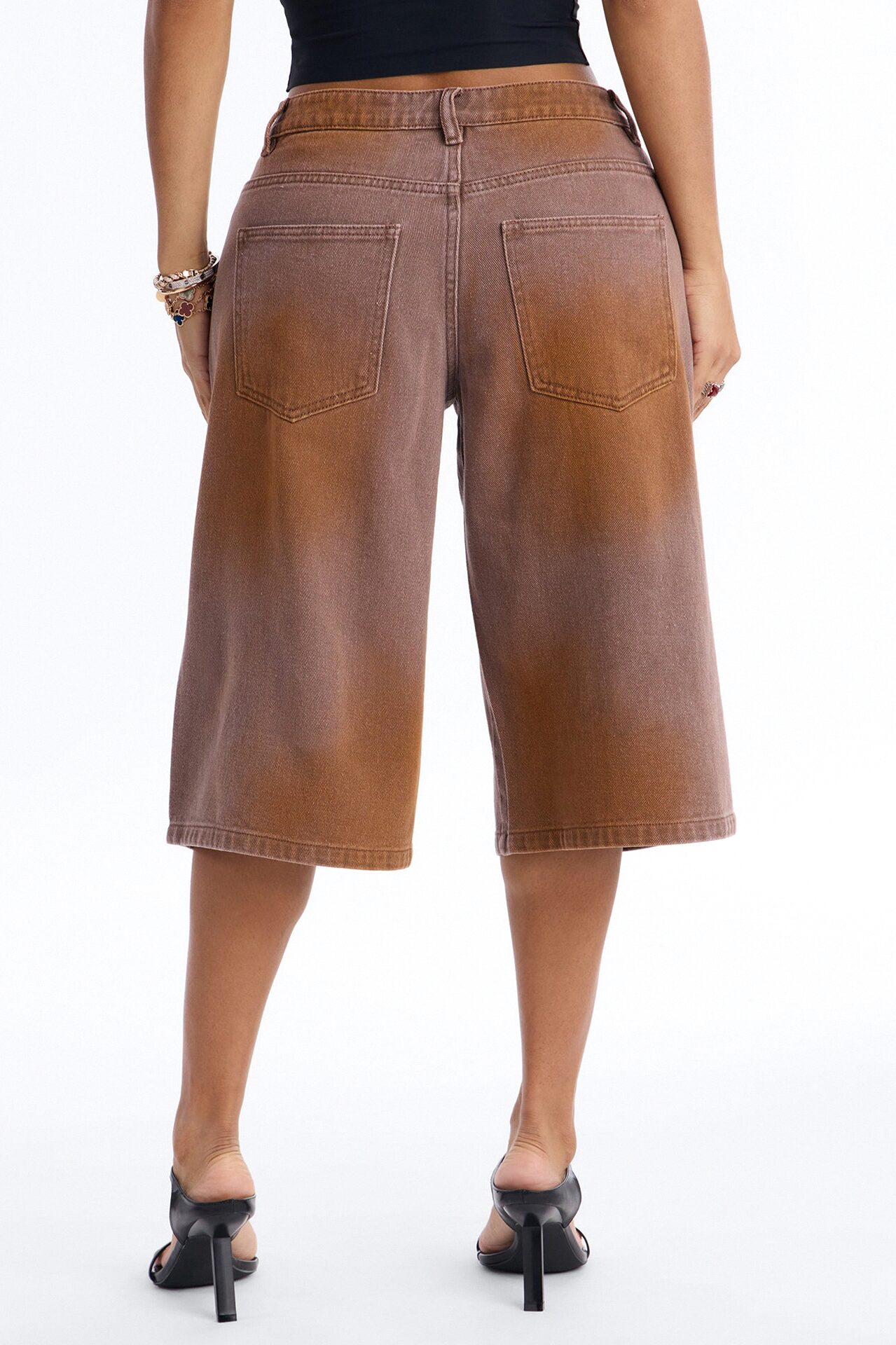 Can't Be Saved Washed Twill Bermuda Short - Brown