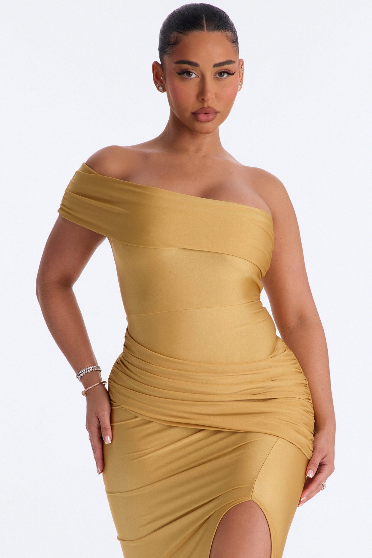 Save A Dance Maxi Dress - Gold