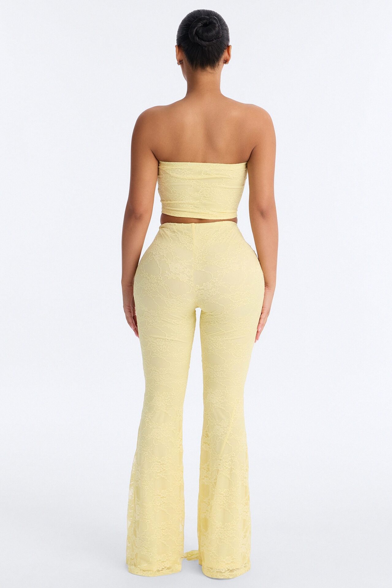 Rosetta Lace Pant Set - Yellow
