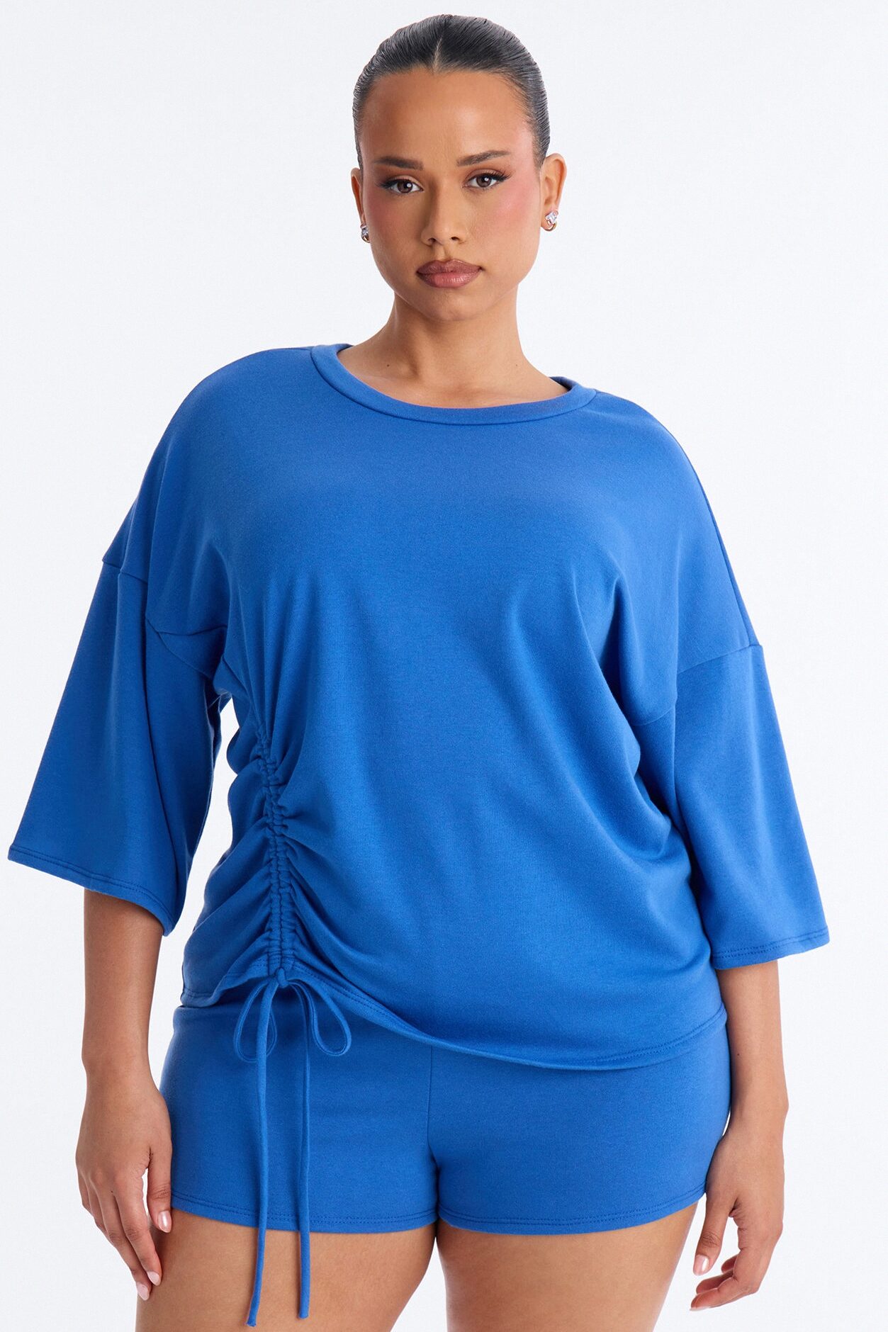 Dillon Drawstring Short Set - Royal