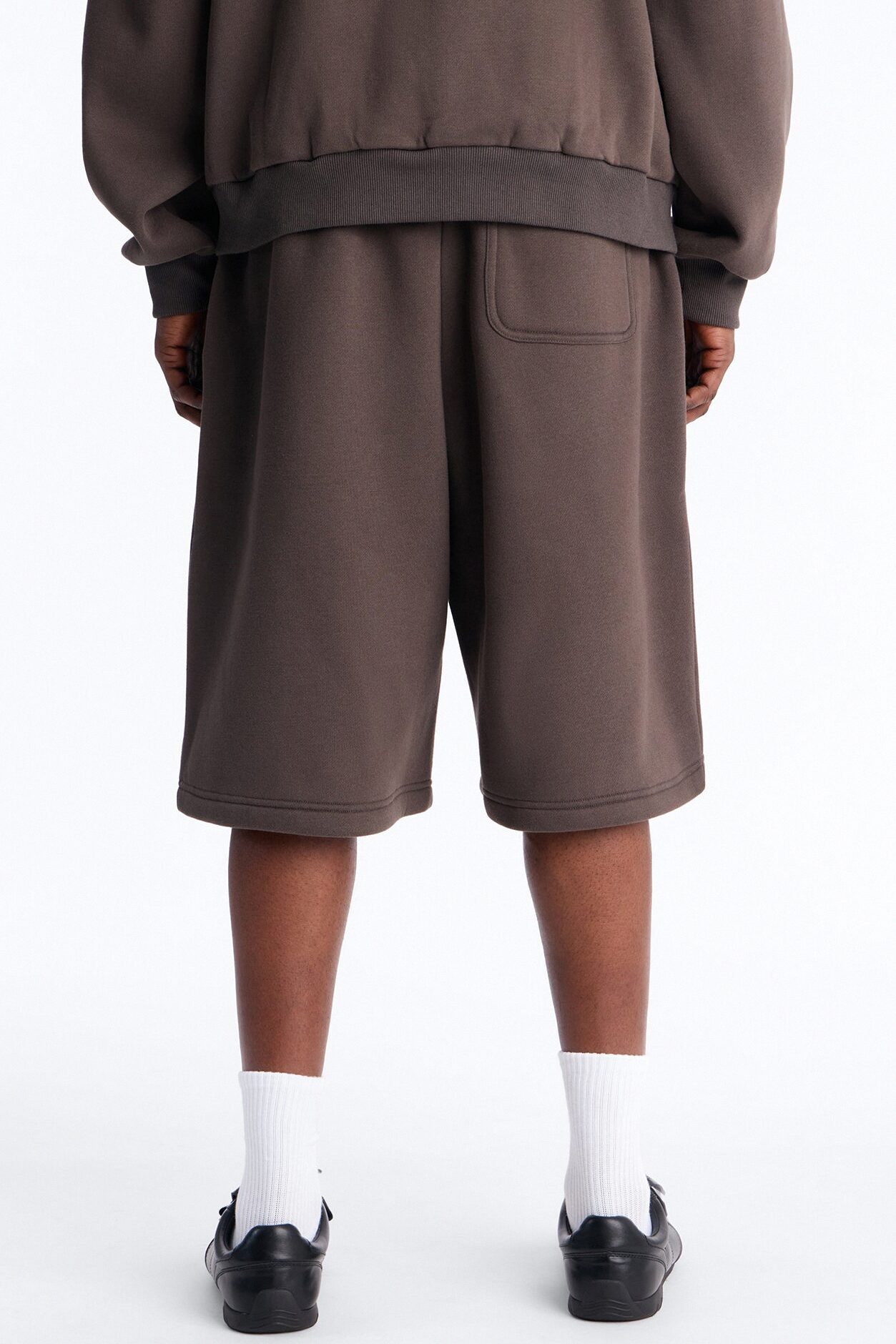Baggy Bandana Scarf Duo Sweatshort - Brown