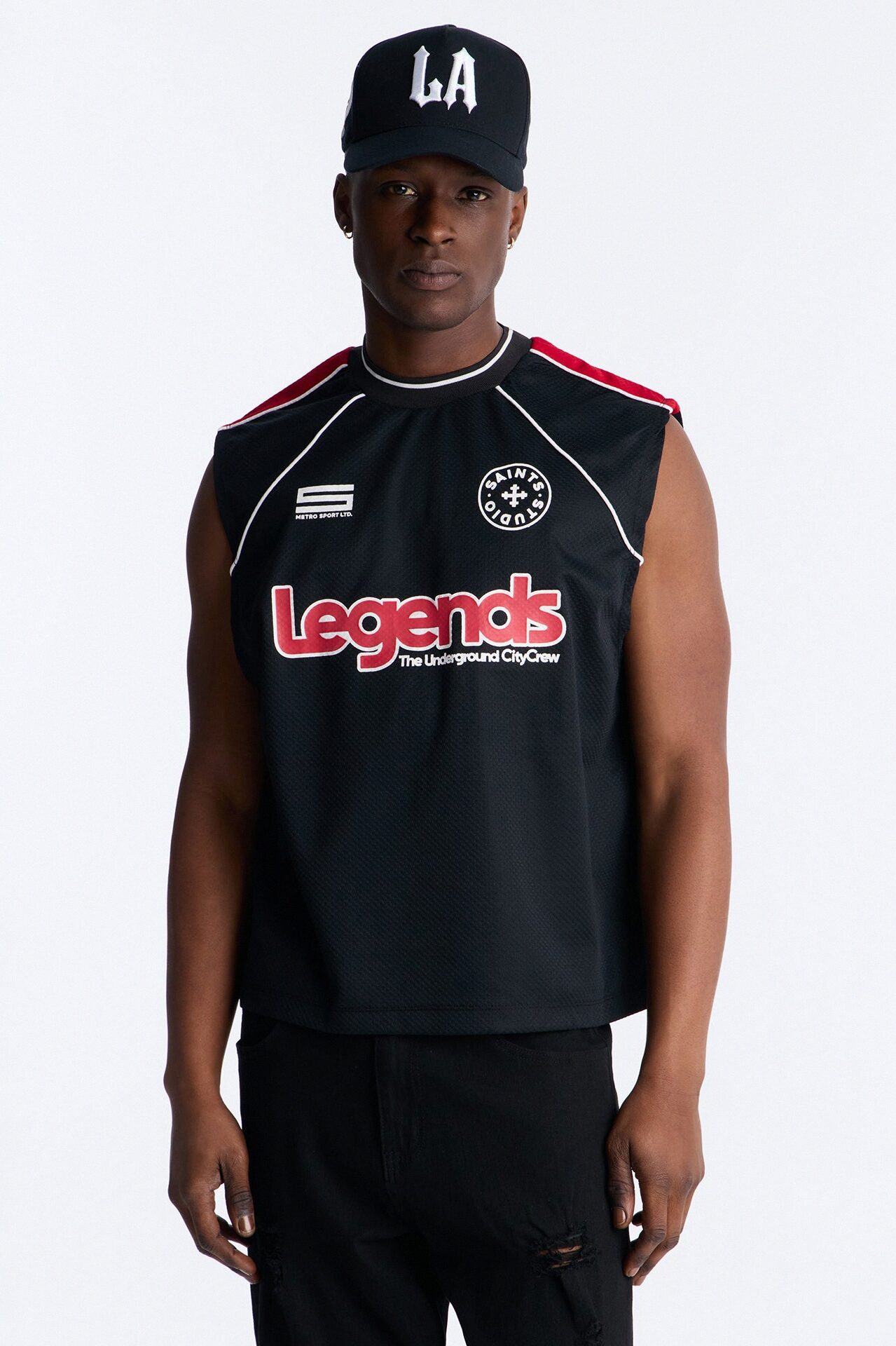 9 Legends Sleeveless Jersey - Black