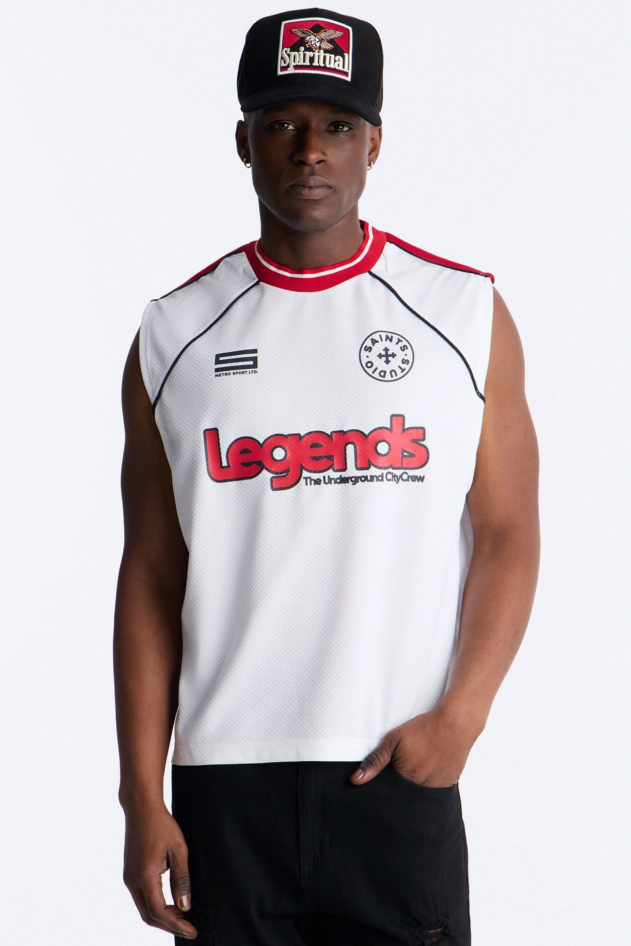 9 Legends Sleeveless Jersey - White