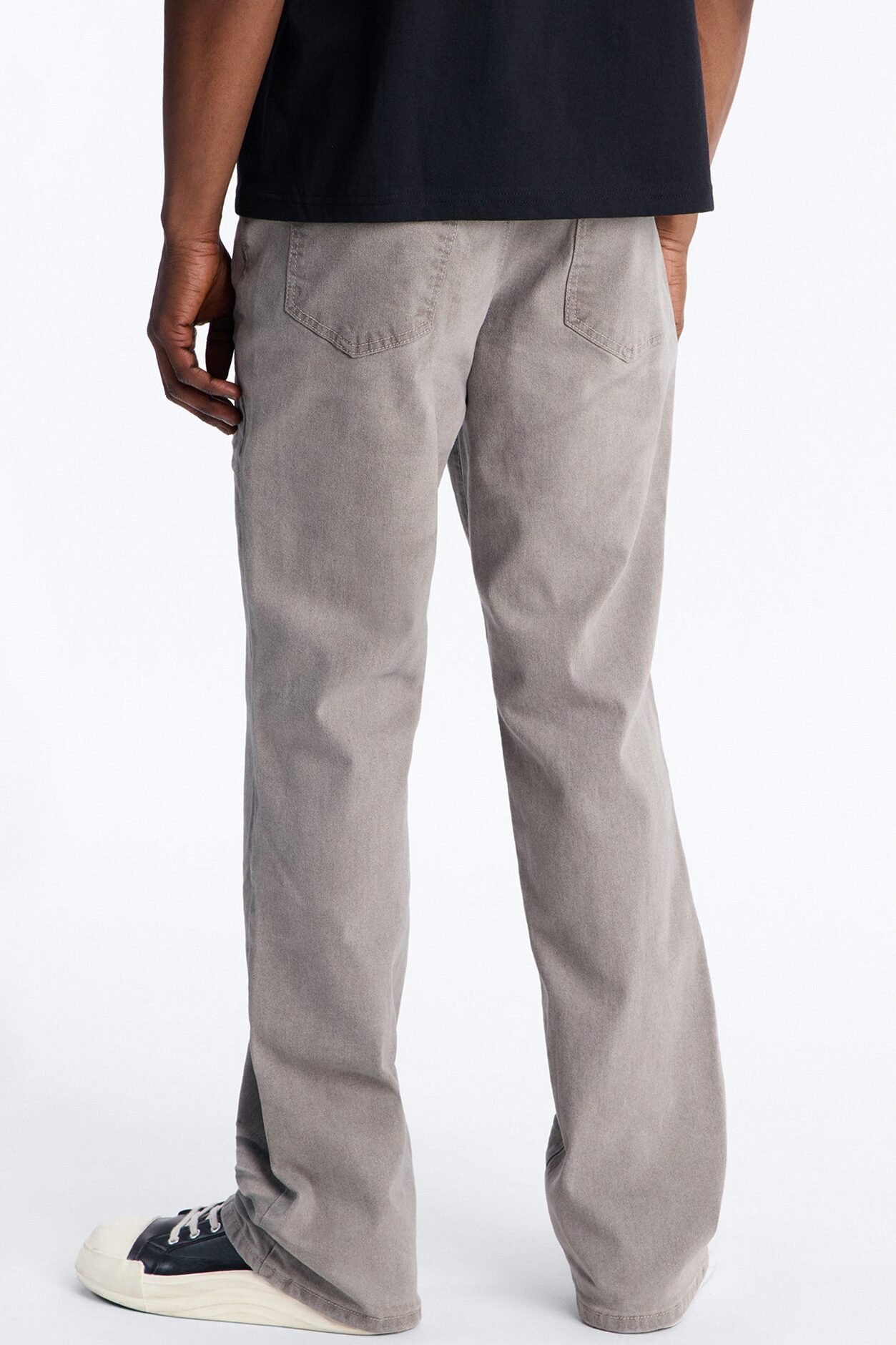 Worn In Stacked Slim Flare - Grey