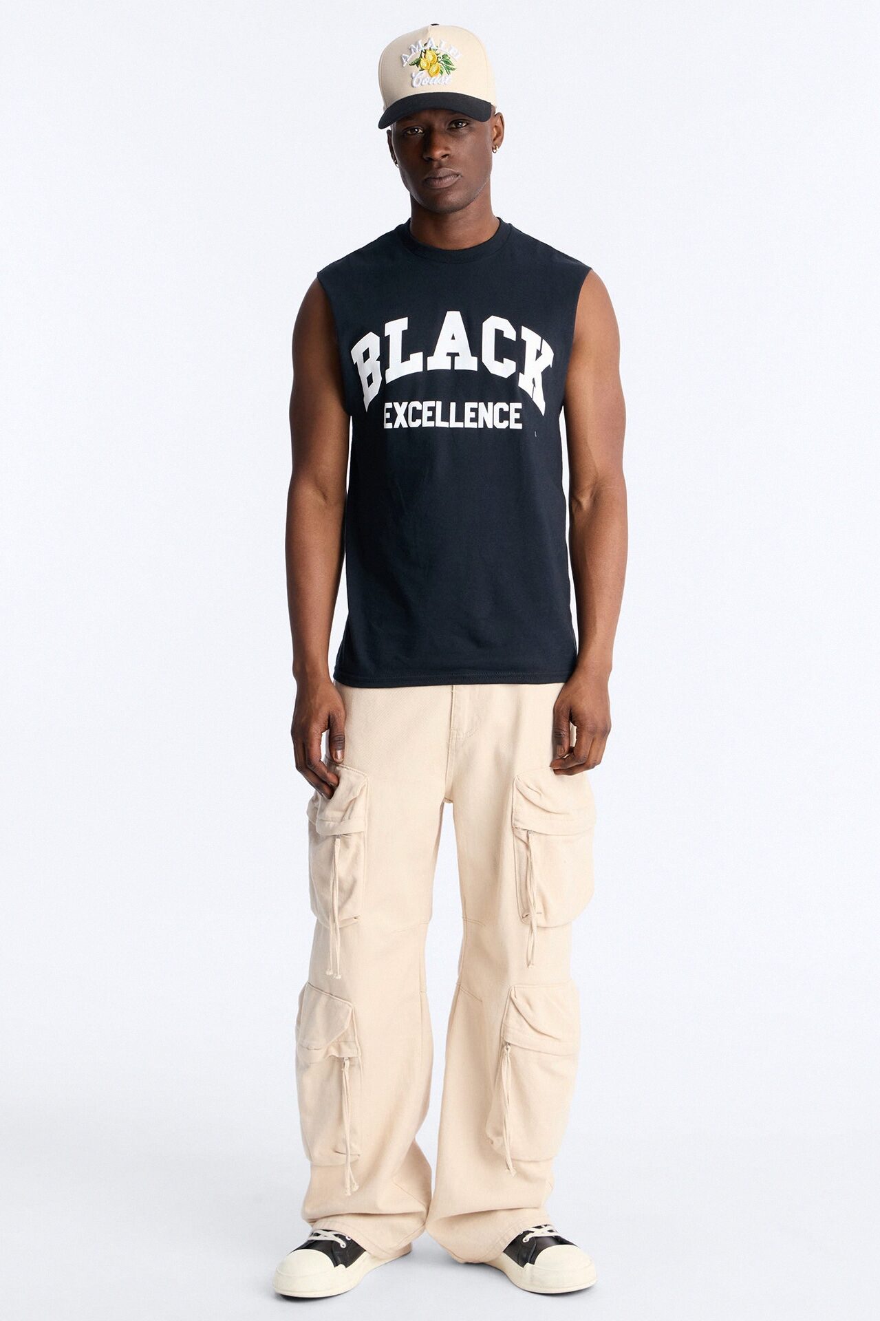 Black Excellence Muscle Tee - Black