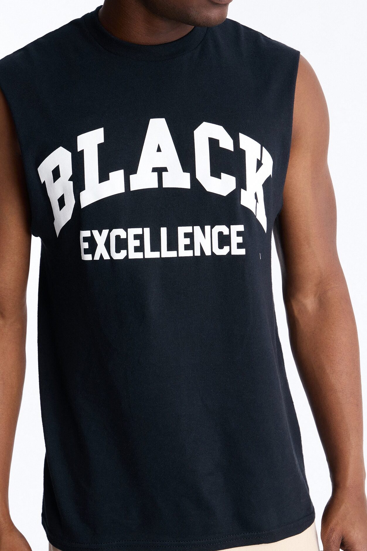 Black Excellence Muscle Tee - Black