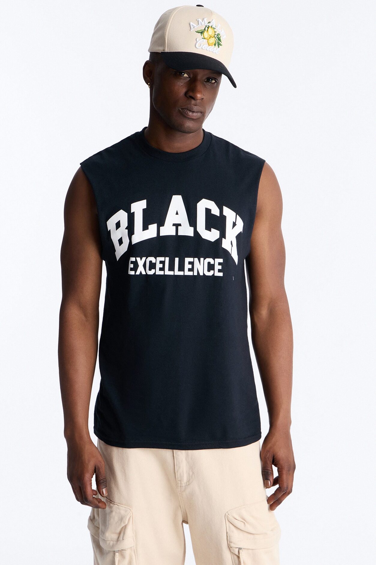 Black Excellence Muscle Tee - Black