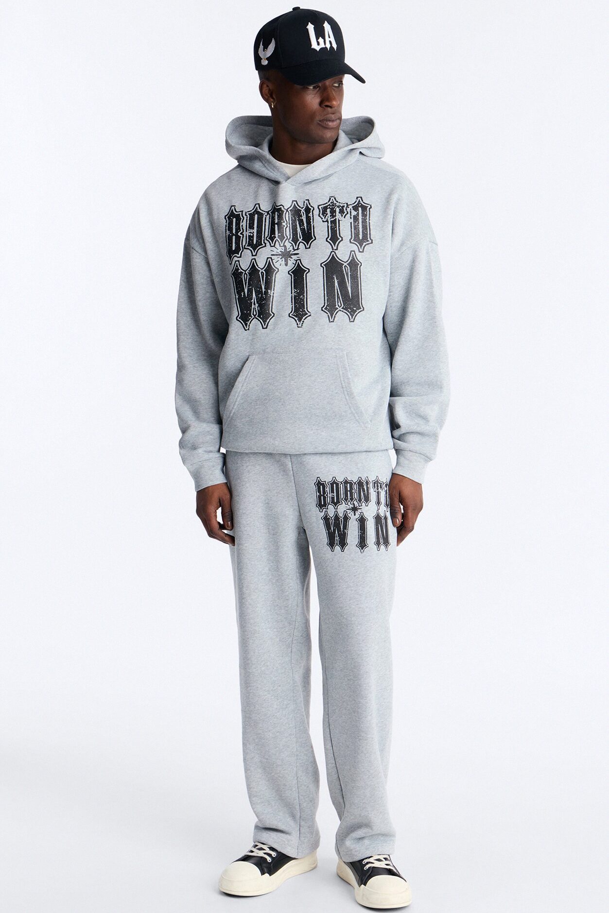Born To Win Sweatpants - Heather Grey