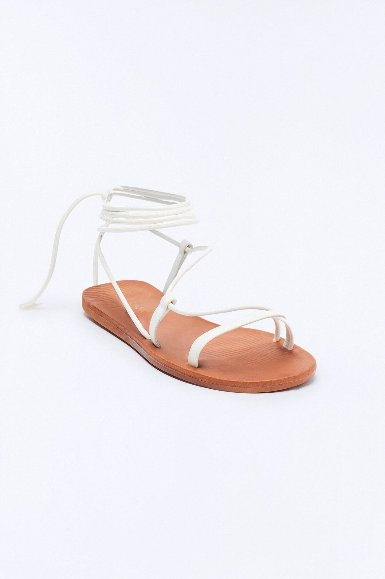 Your Best Choice Flat Sandals - White