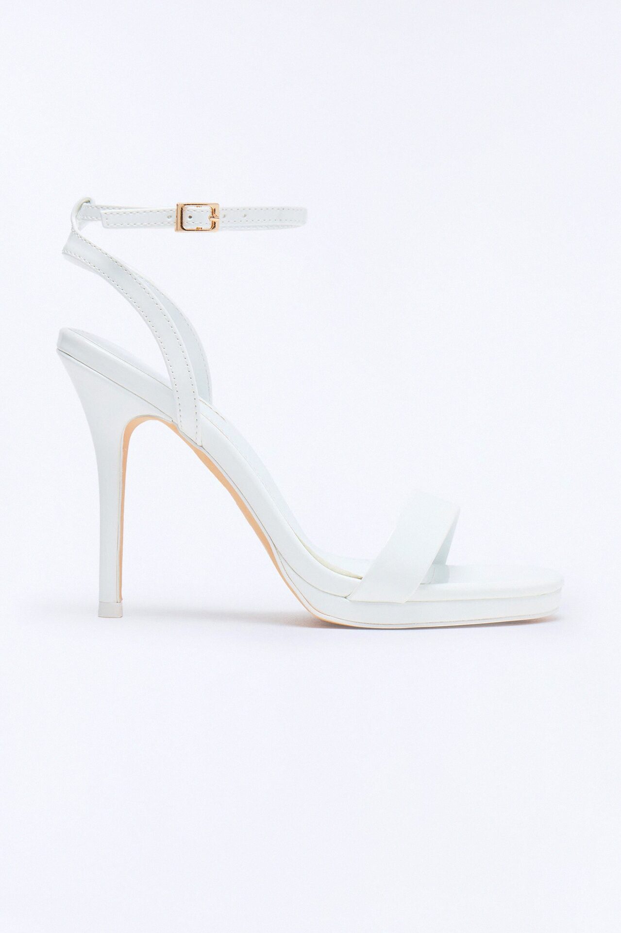 Anzie Patent Stiletto Heels - White