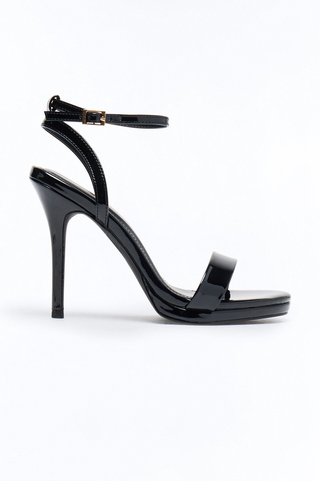 Anzie Patent Stiletto Heels - Black