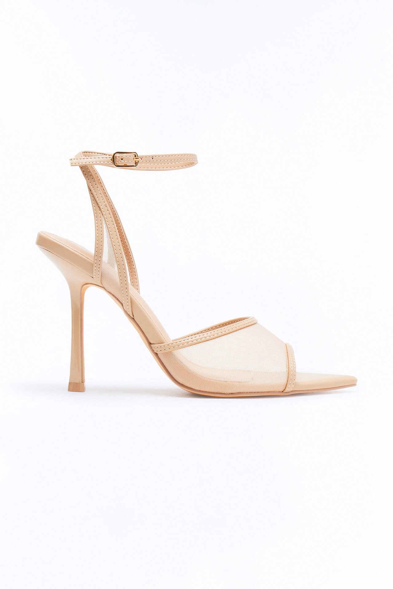 Scorpio Mesh Heels - Nude