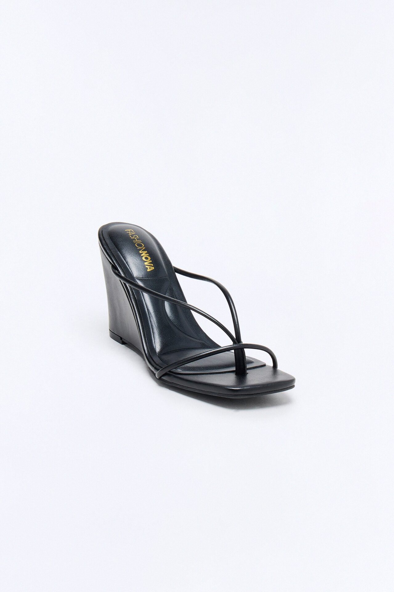 Kellie Thong Wedges - Black