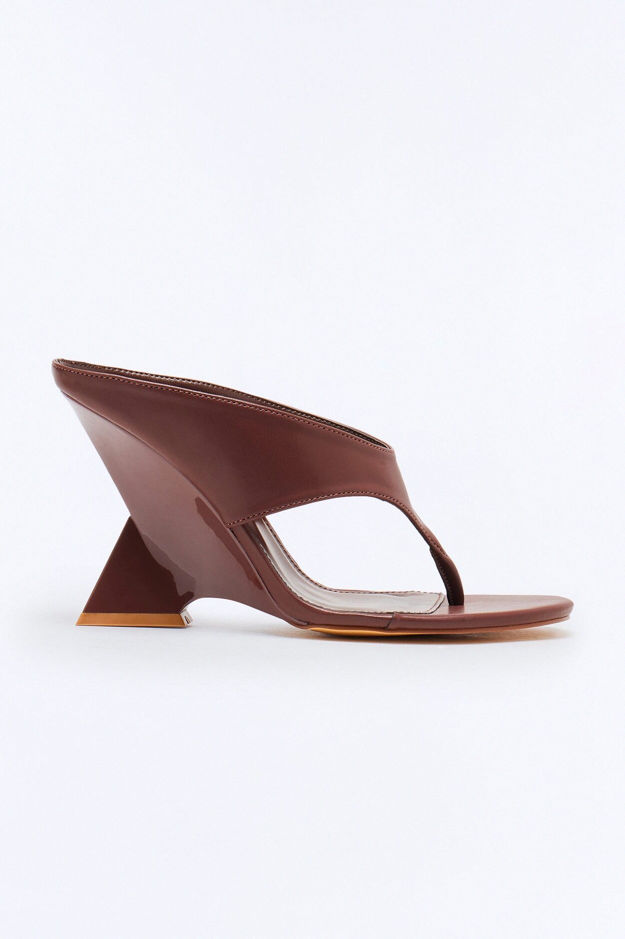 Kaykay Thong Novelty Wedges - Brown