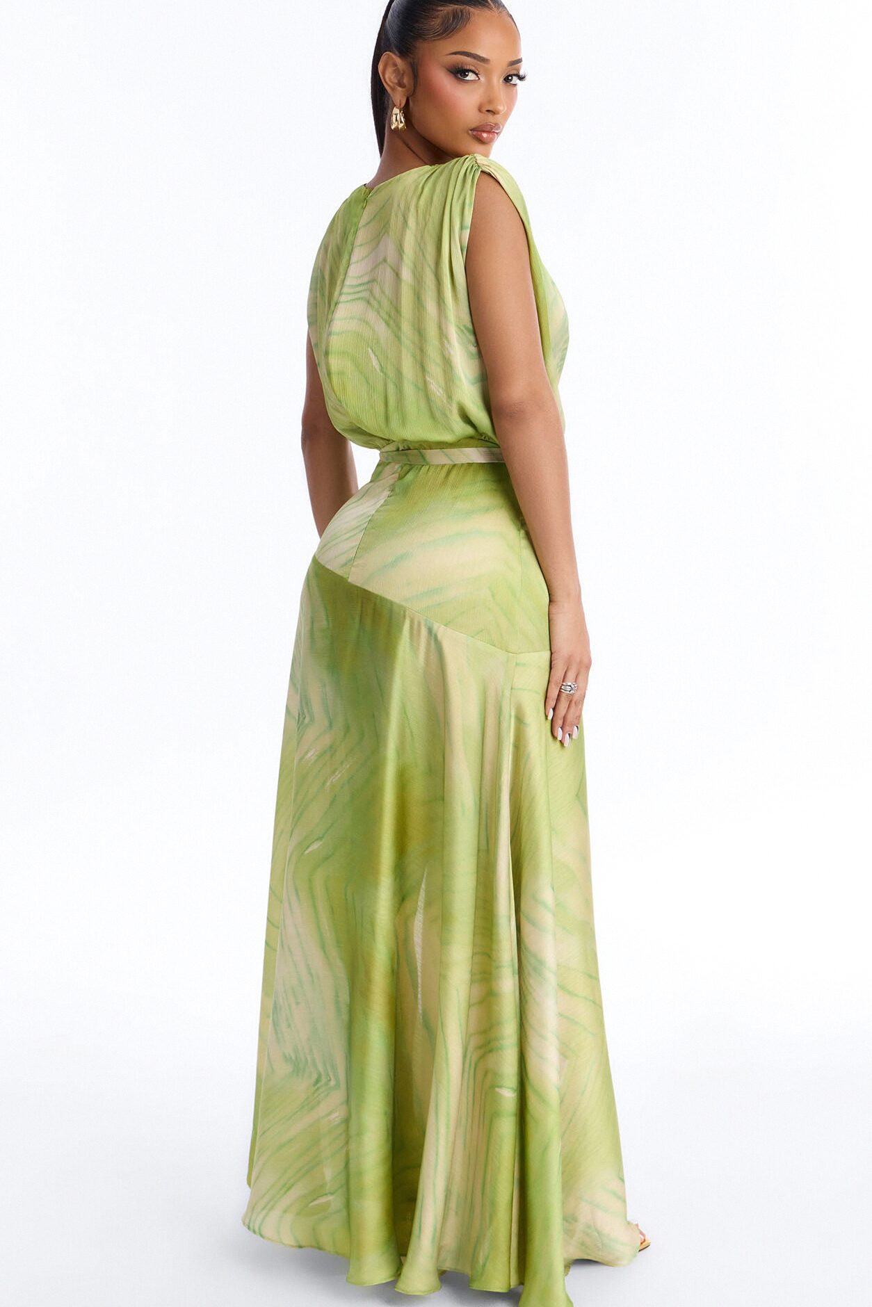Sweet Escape Satin Maxi Dress - Periwinkle