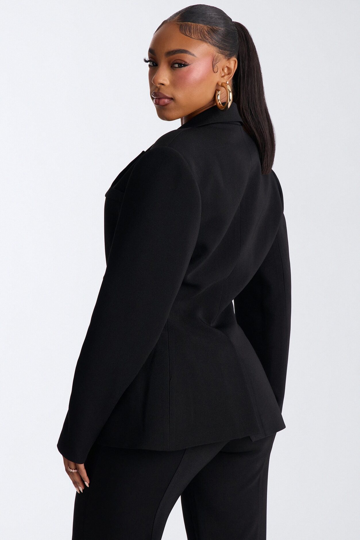 Empire Essentials Double Breasted Blazer - Black