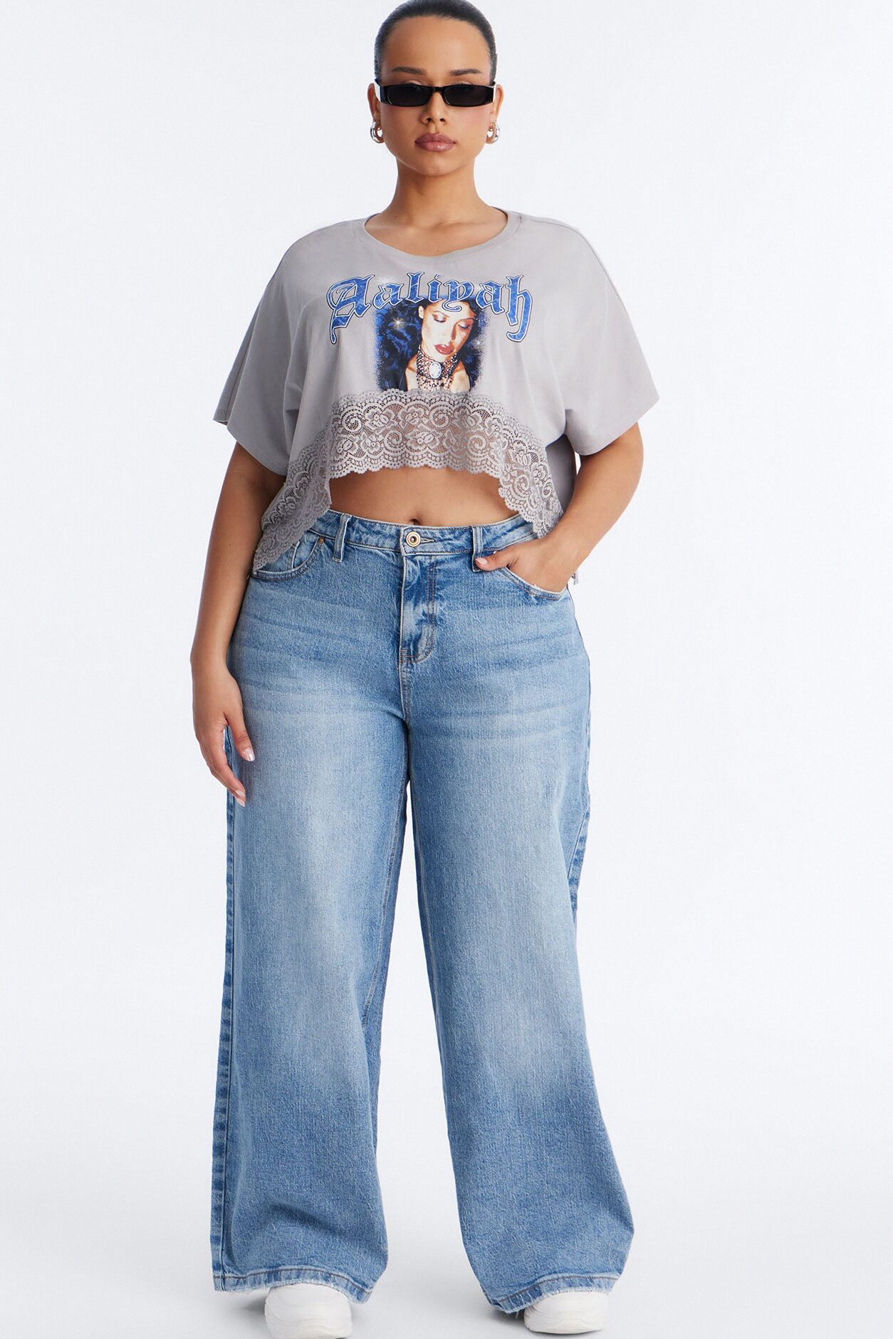 Still Going Strong Baggy Wide Leg Jeans - Medium Wash
