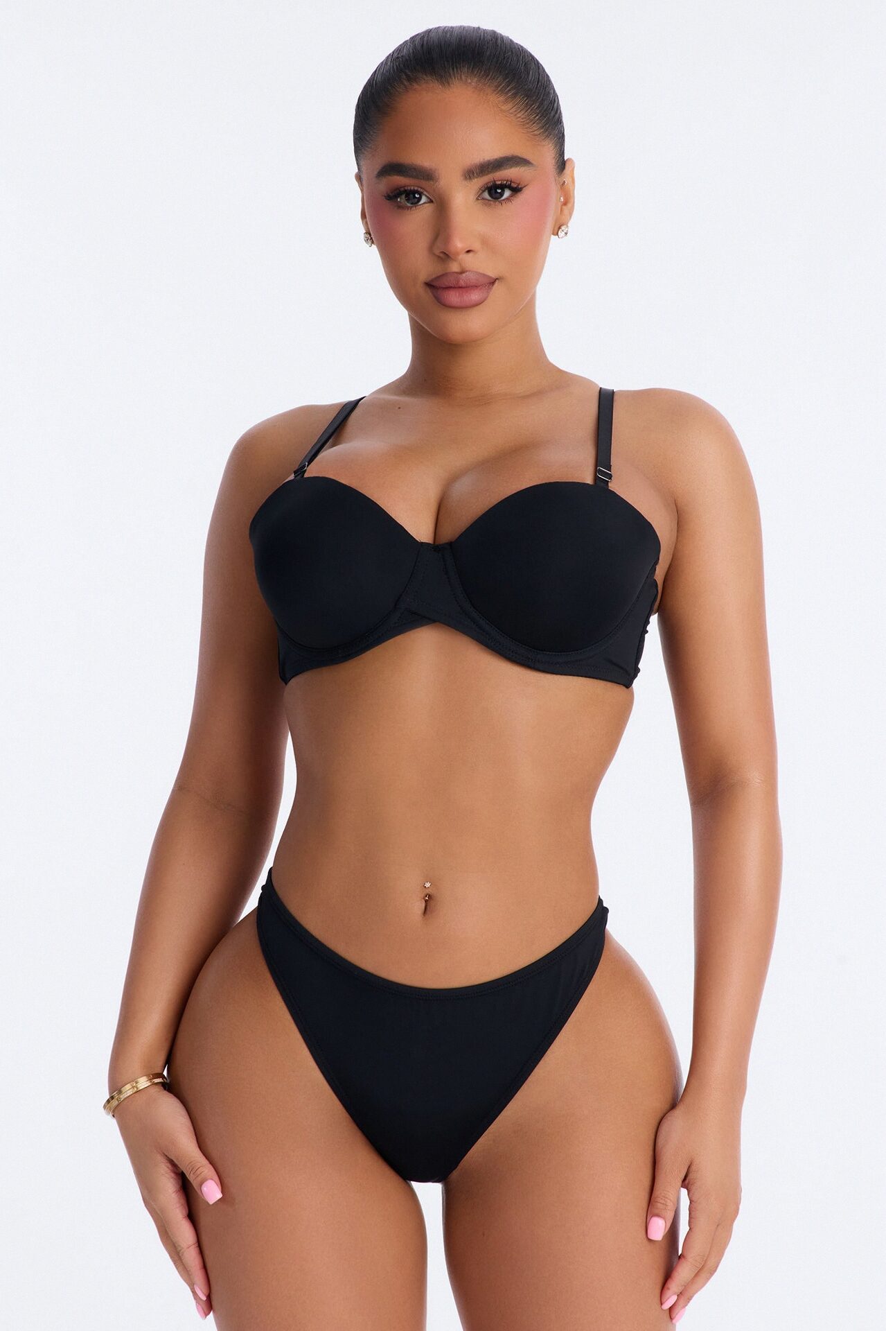 Bold Boost Multi Way Strapless Extreme Push Up Bra - Black