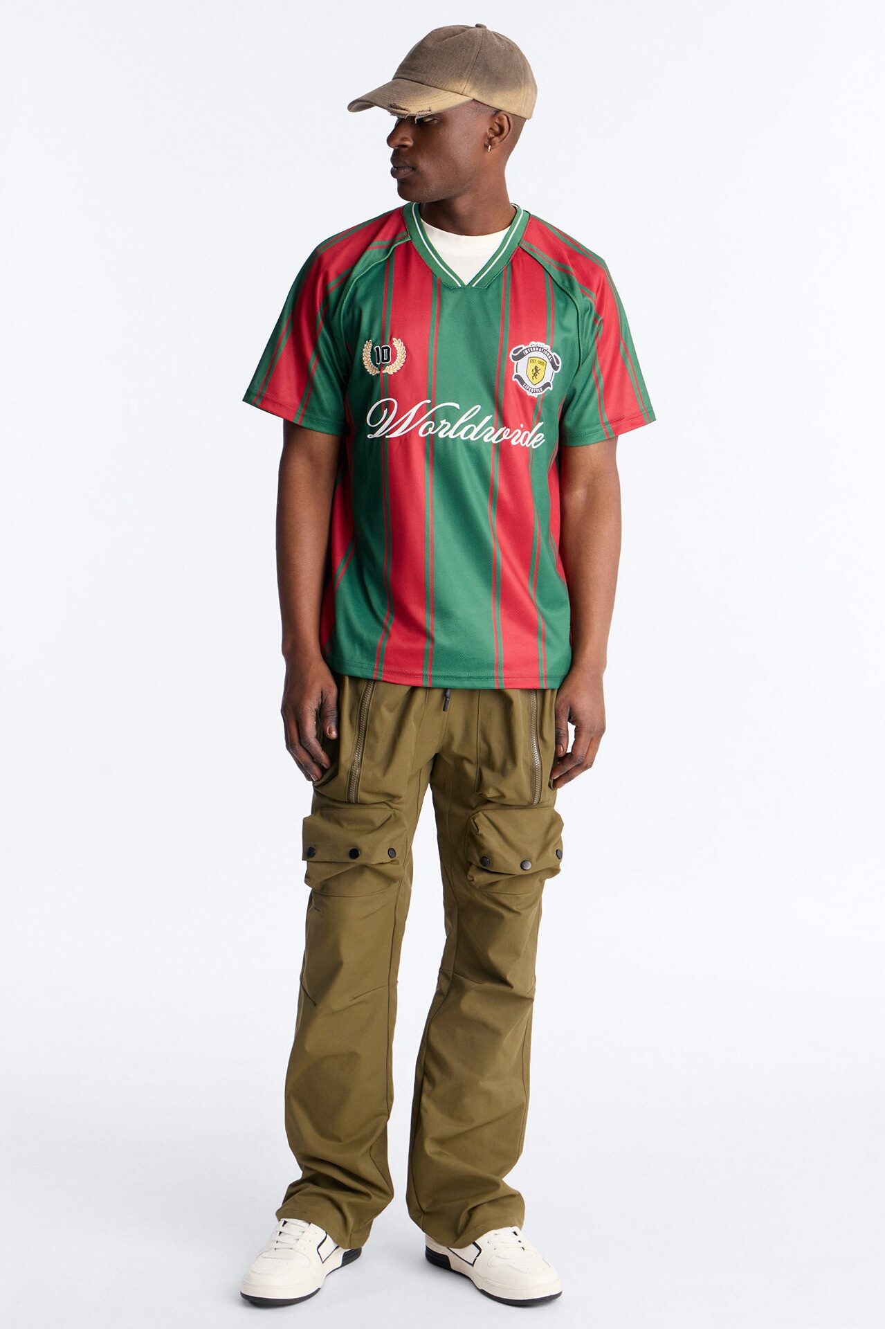 International Lifestyle Worldwide Patch Soccer Jersey - Green/combo