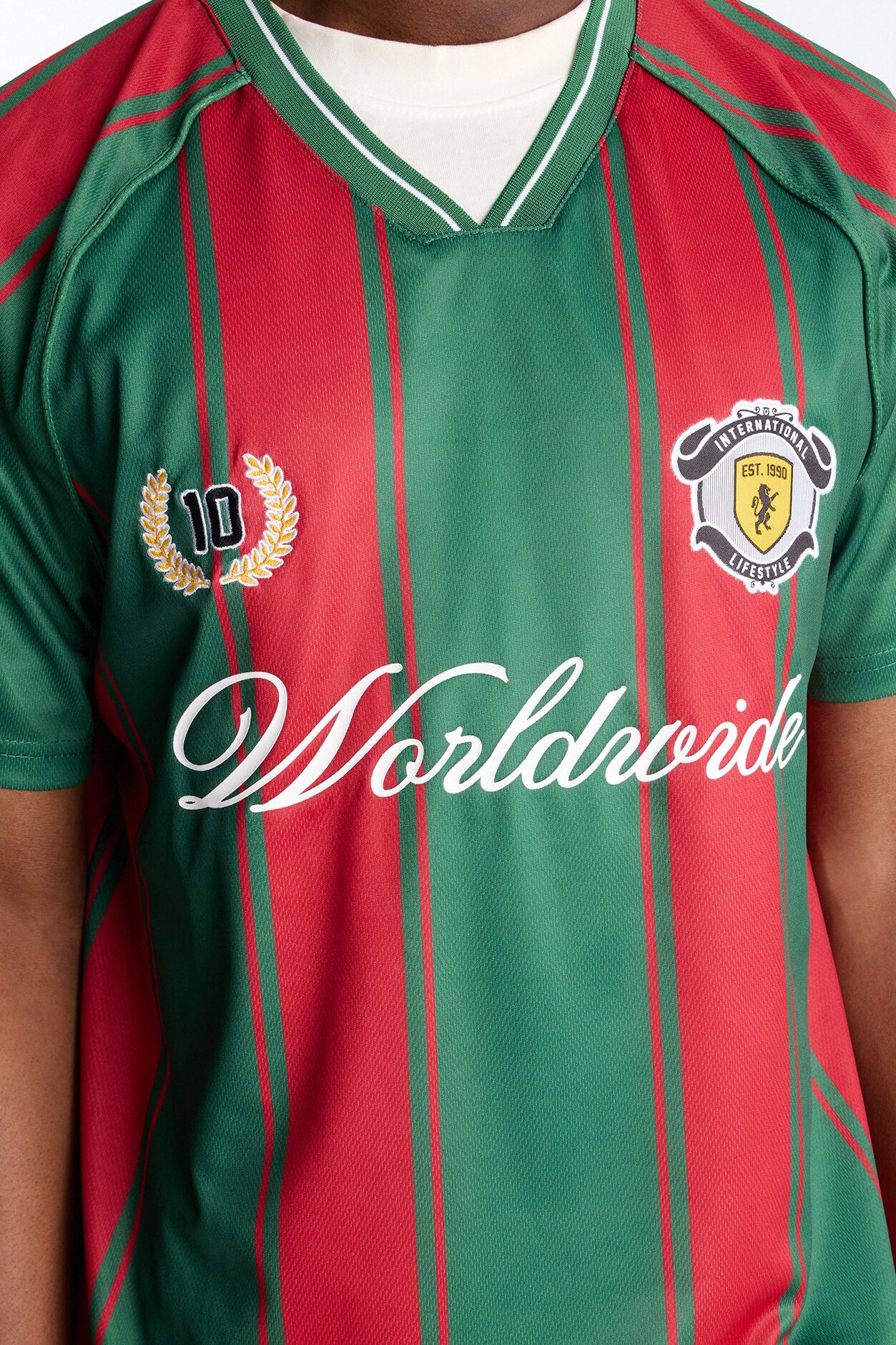 International Lifestyle Worldwide Patch Soccer Jersey - Green/combo