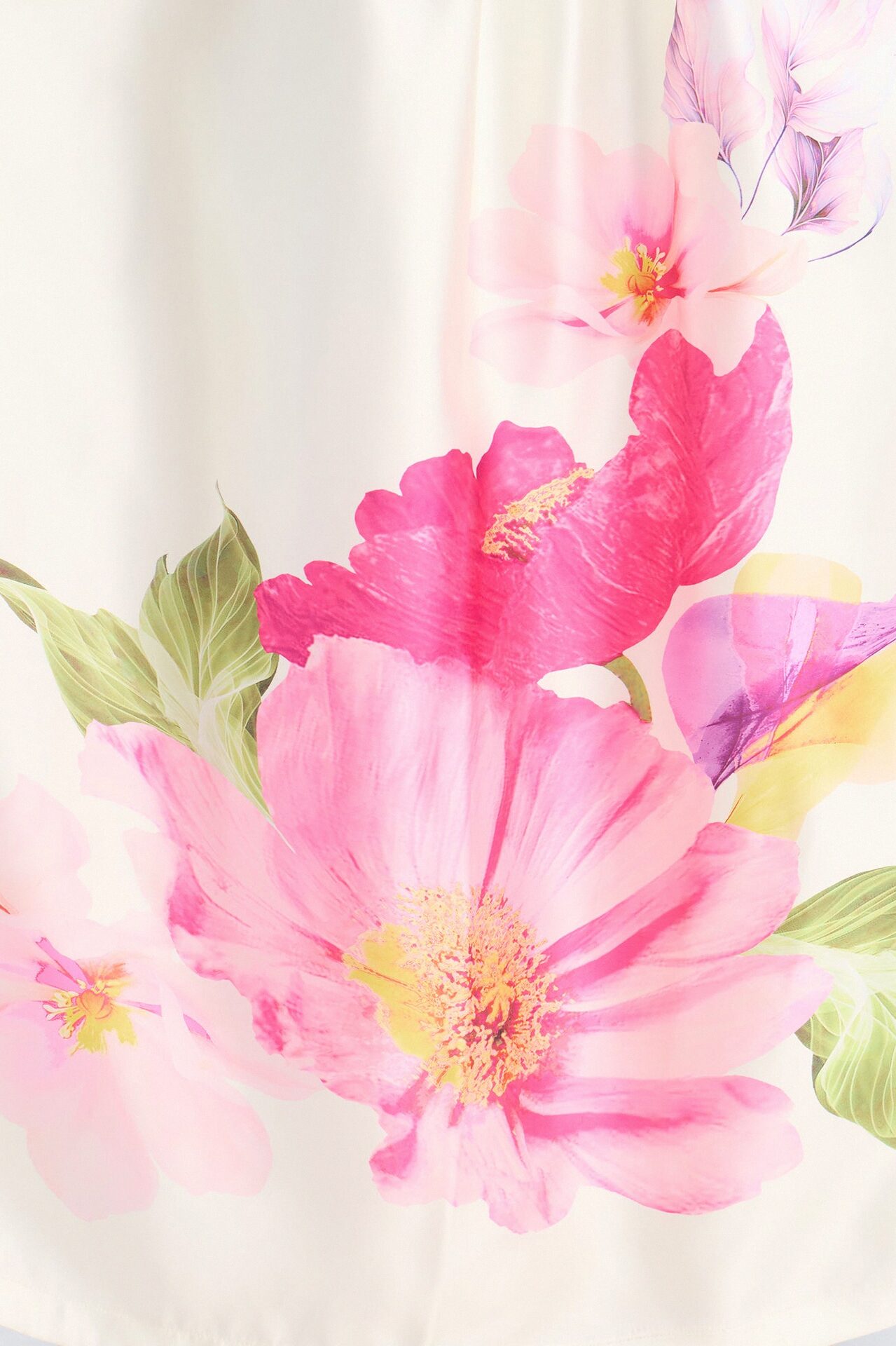 Blushing Petals Maxi Dress - Ivory/combo