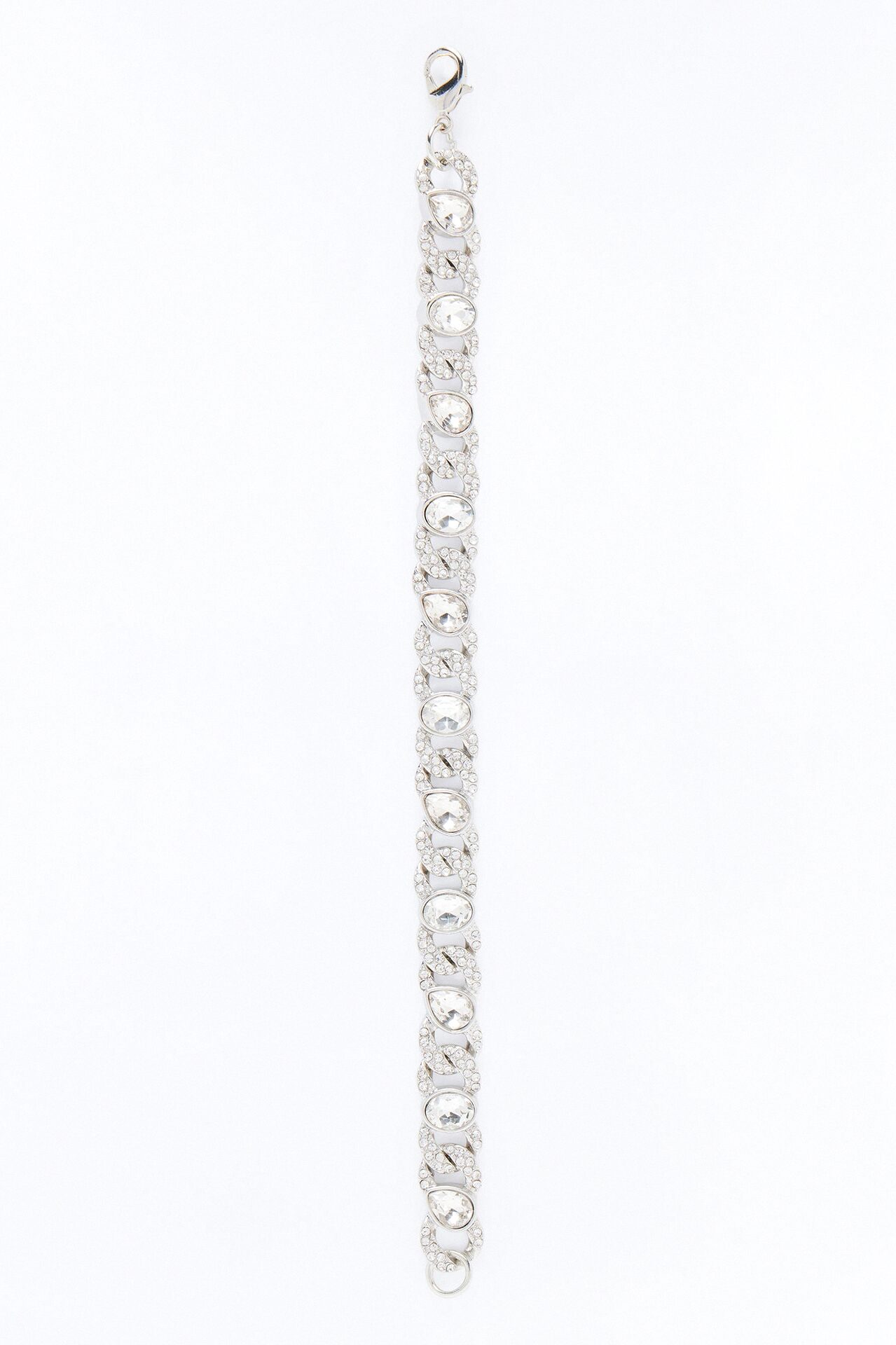 Opulent Oval Chain Bracelet - Silver