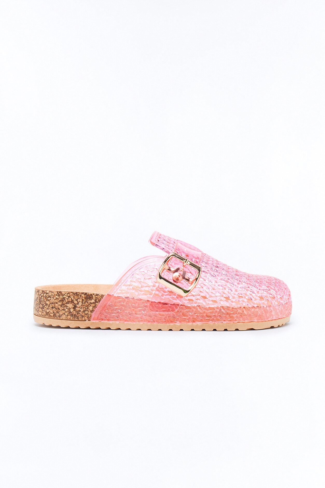 Boba Buckle Jelly Slides - Pink