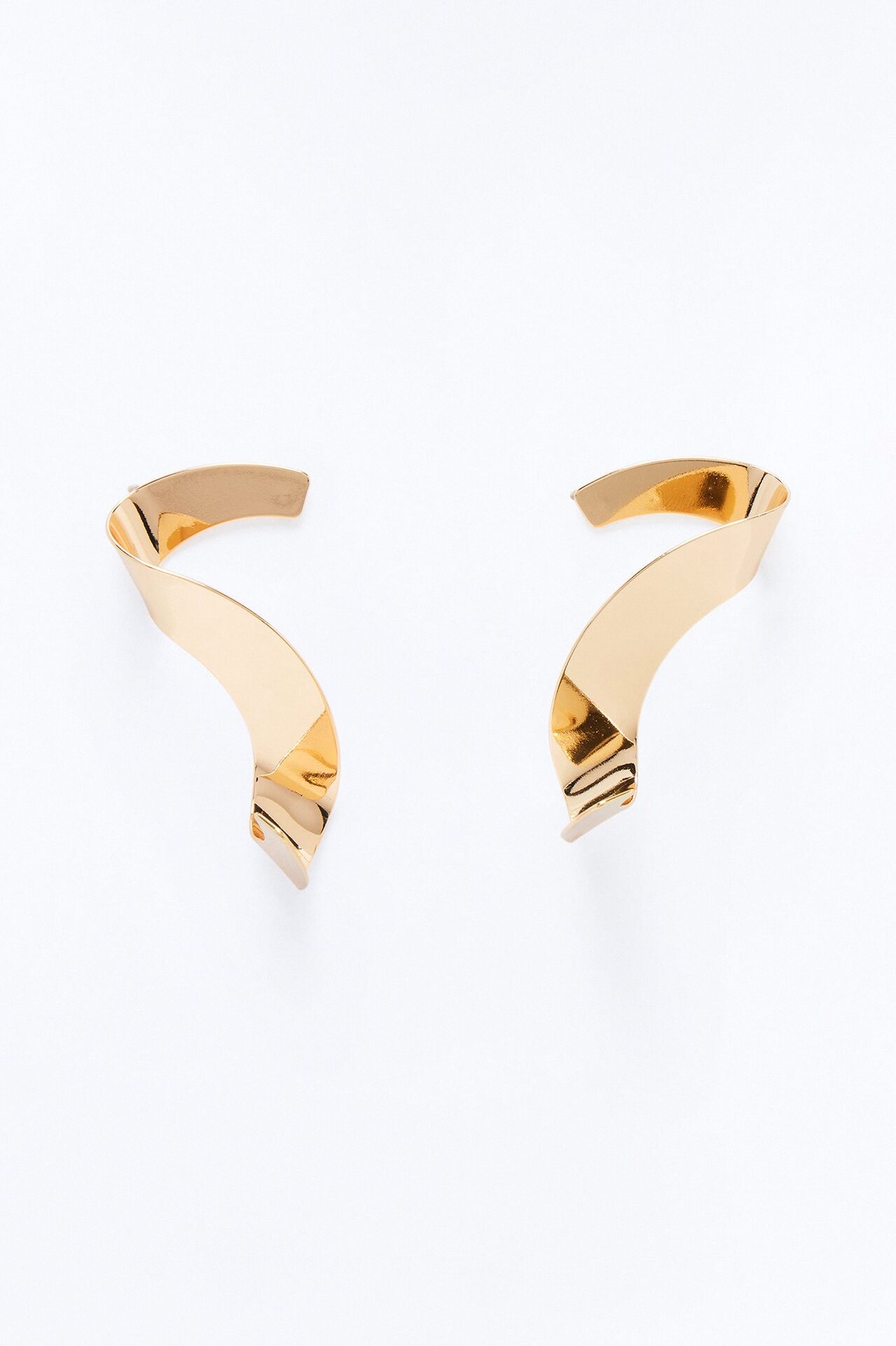 Good Things Coming Abstract Earrings - Gold
