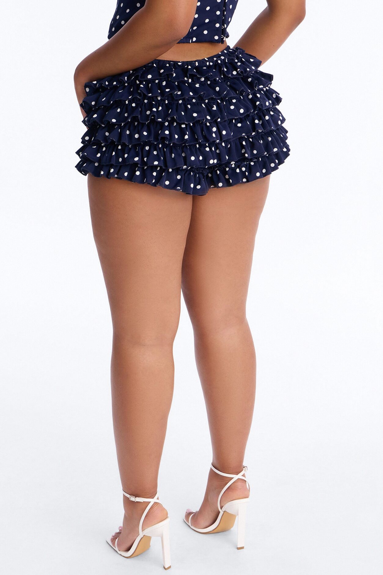 Lovely Day Polka Dot Bloomer Short - Navy