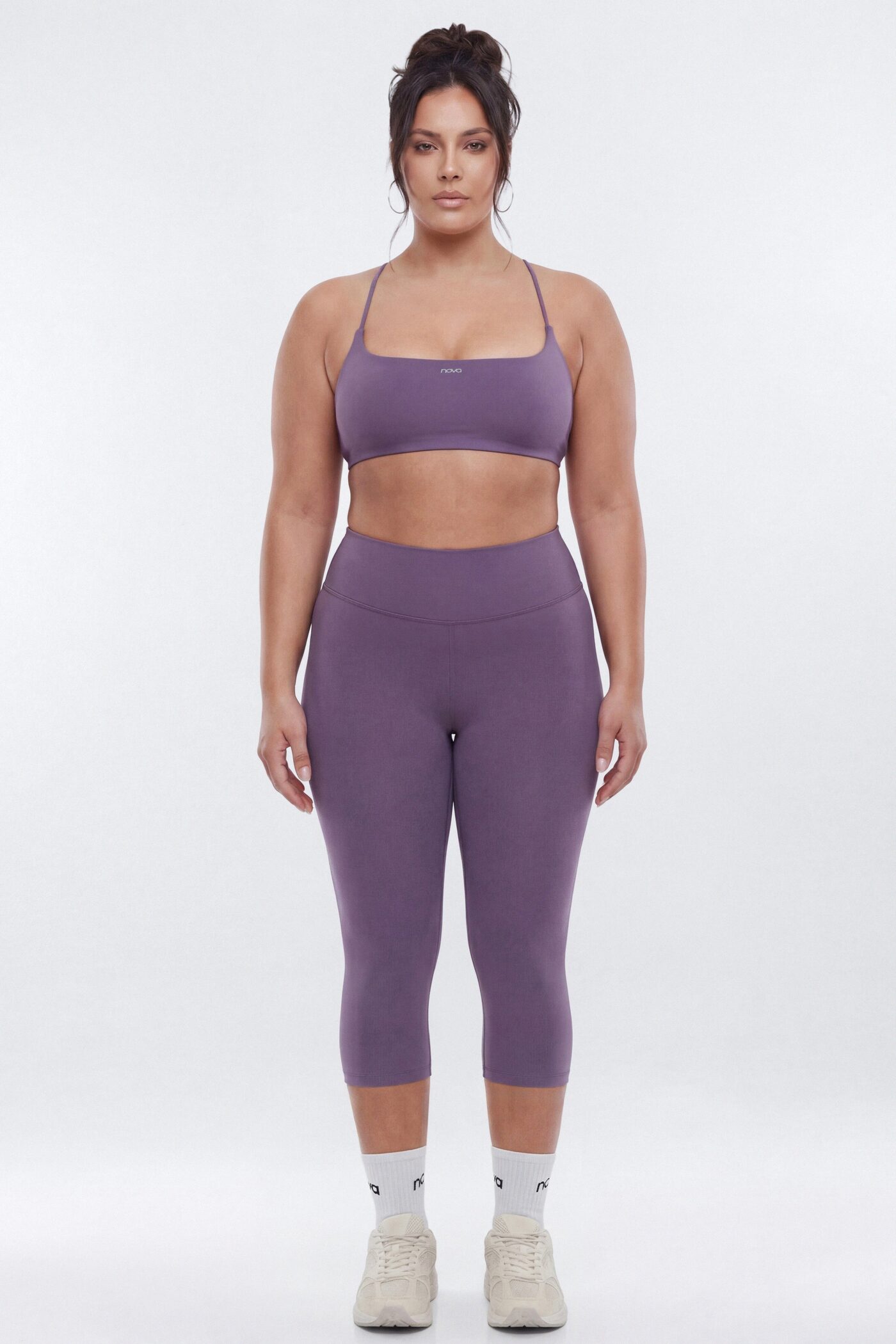 CloudForm™ 18″ Midrise Capri Legging - Iris