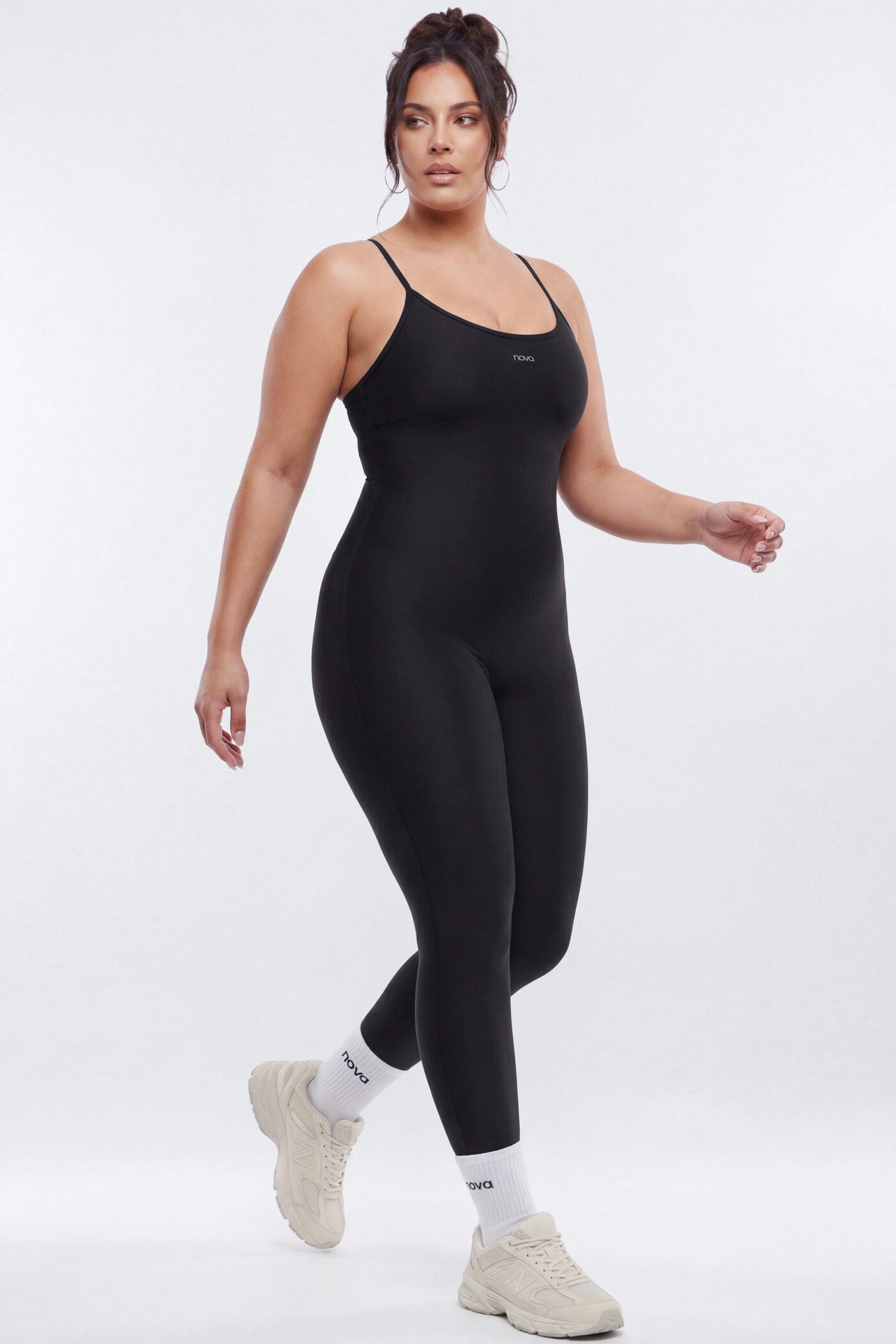 AirSculpt™ 25″ Skinny Jumpsuit - Black