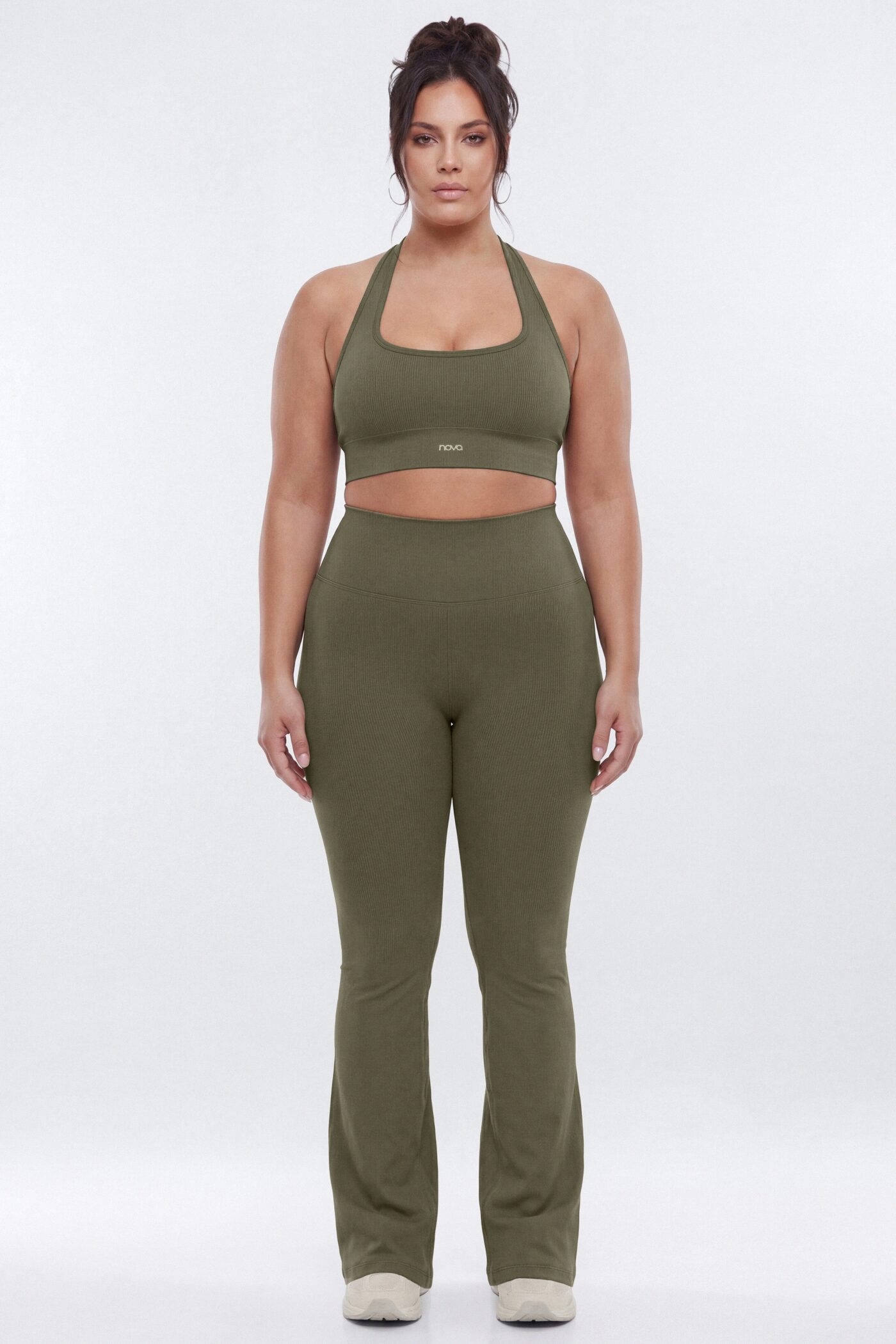 SeamlessLift™ 32″ High Rise Flare Legging - Moss