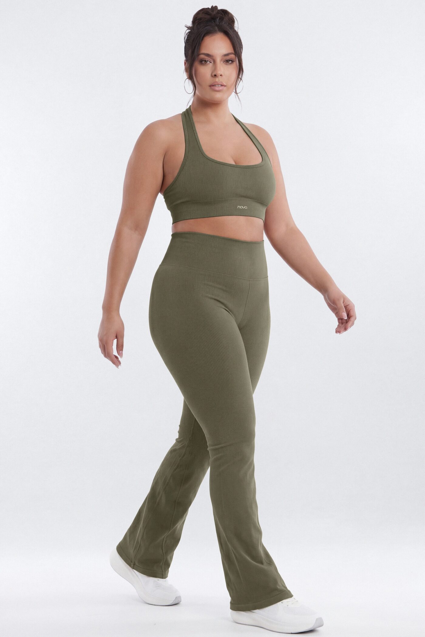 SeamlessLift™ 32″ High Rise Flare Legging - Moss