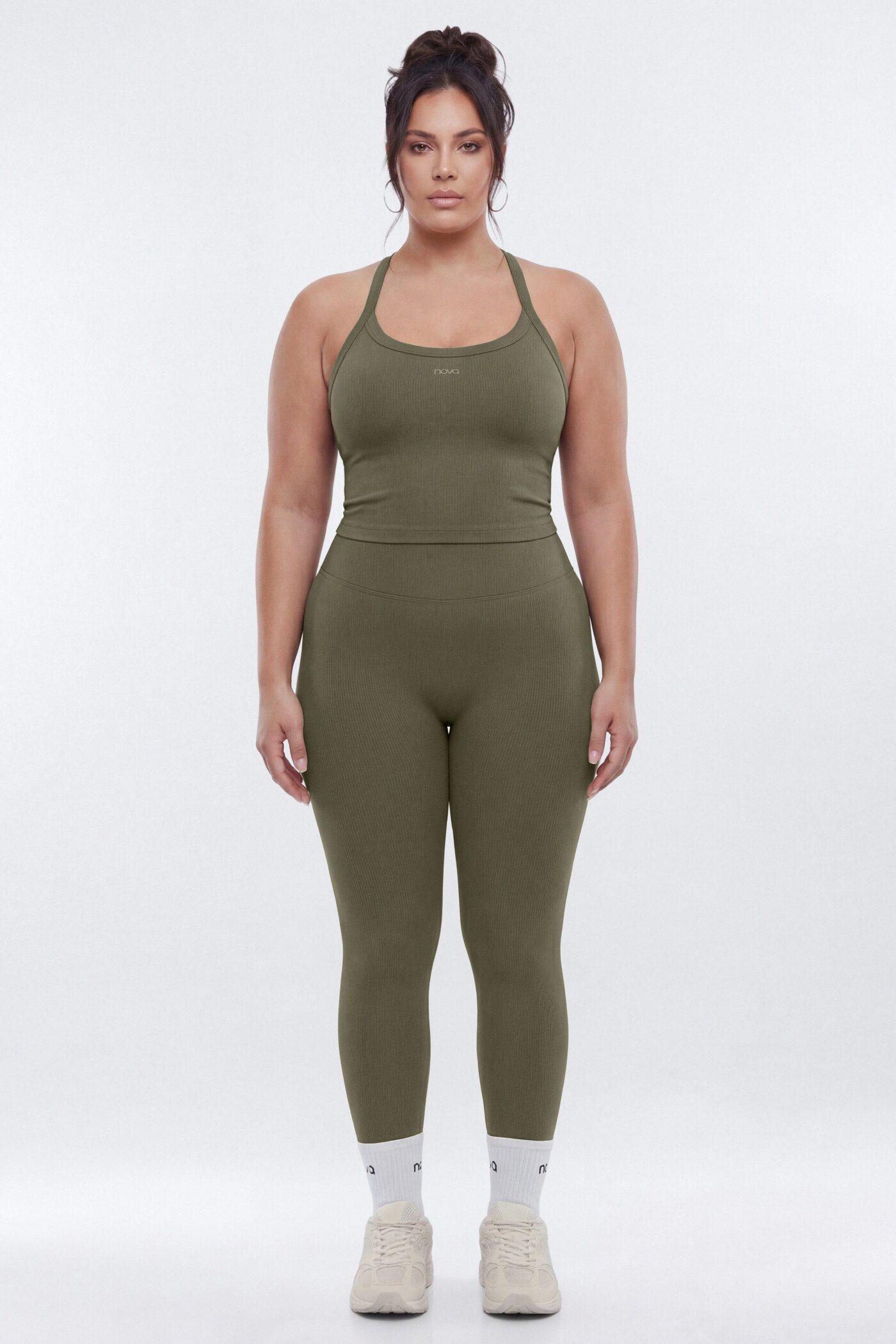 SeamlessLift™ Y Back Sports Top - Moss