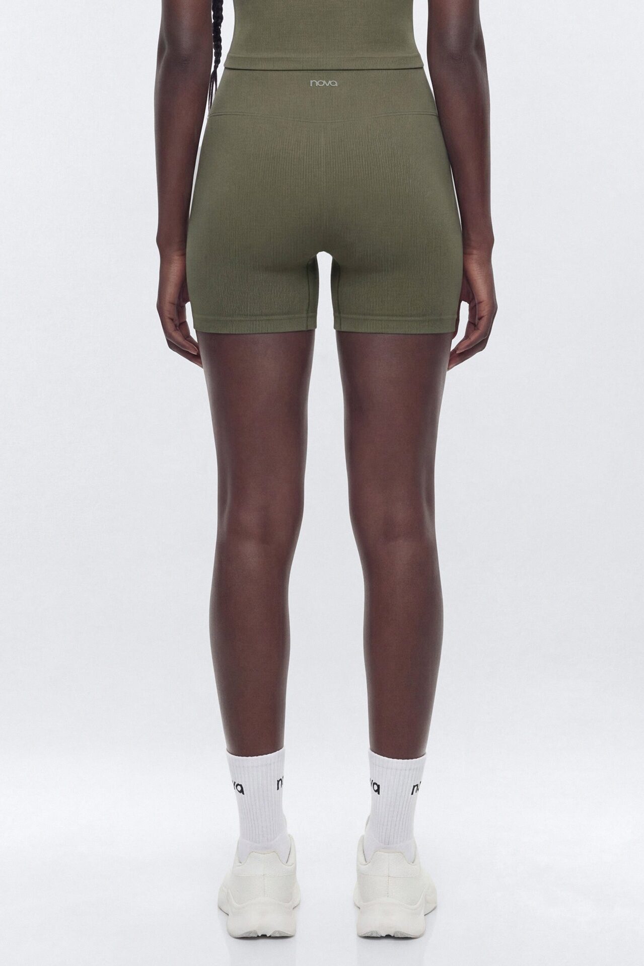 SeamlessLift™ 5″ High Rise Biker Short - Moss