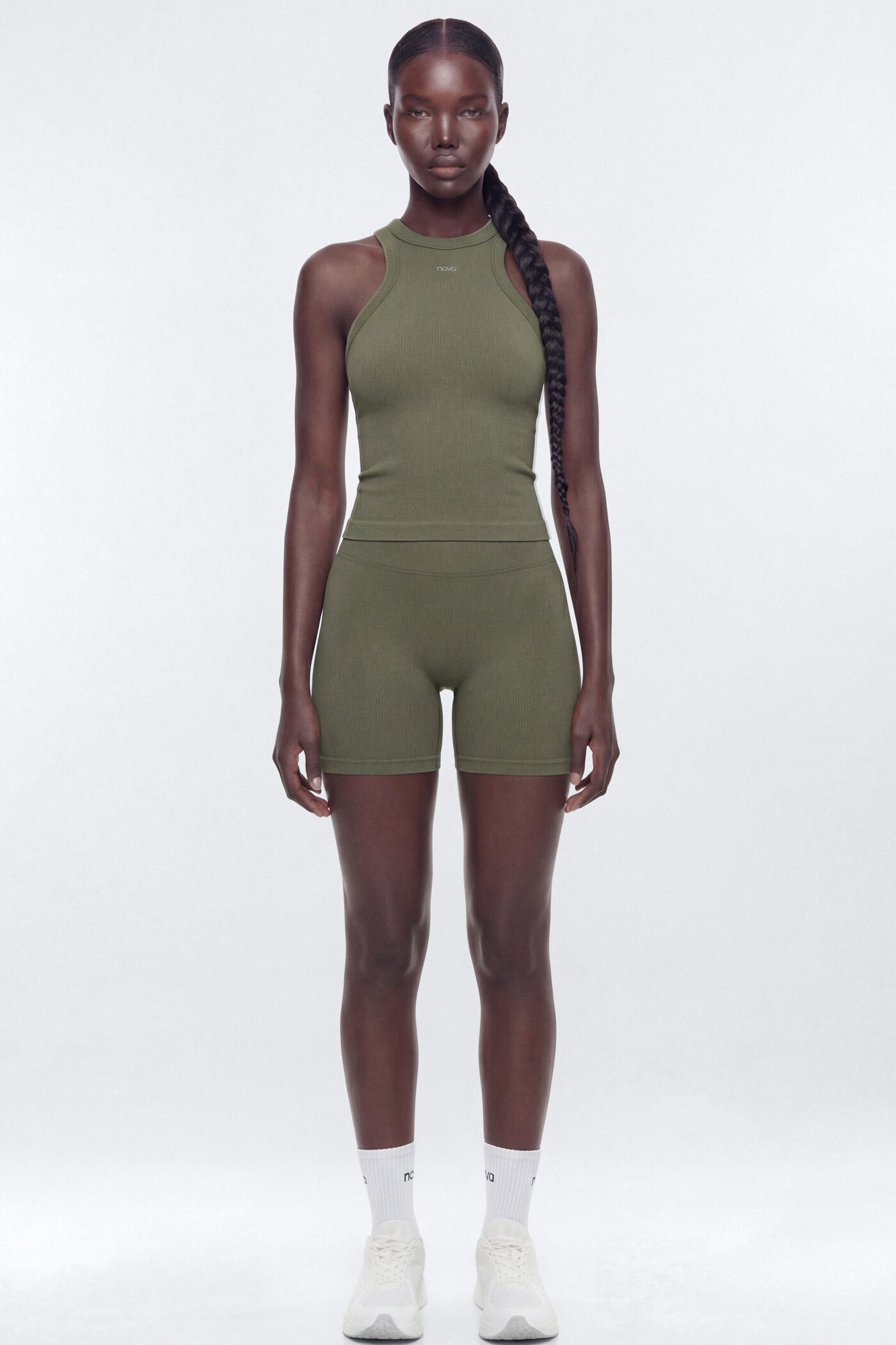 SeamlessLift™ 5″ High Rise Biker Short - Moss
