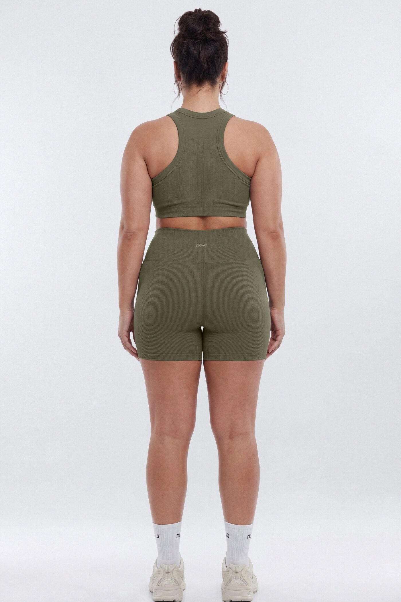 SeamlessLift™ 5″ High Rise Biker Short - Moss