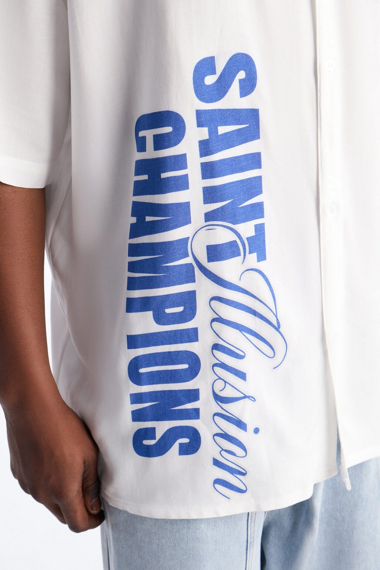 Saint Illusion Button Up Shirt - White