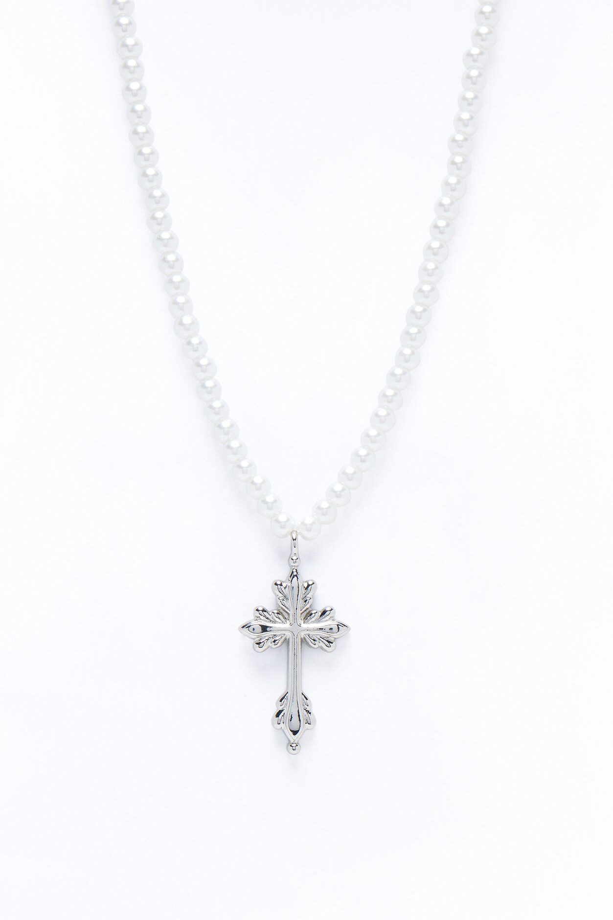 Pearl Reverence Necklace - Silver