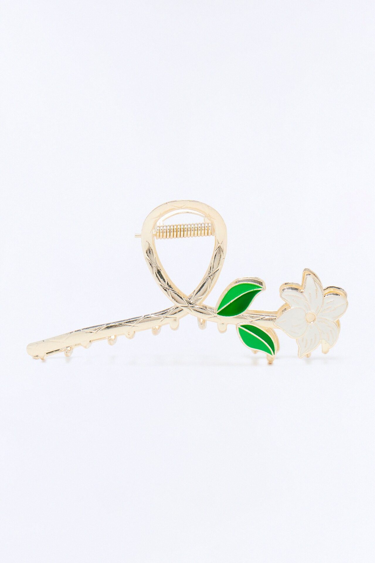 She Loves Daisies Hair Claw Clip - Gold/combo