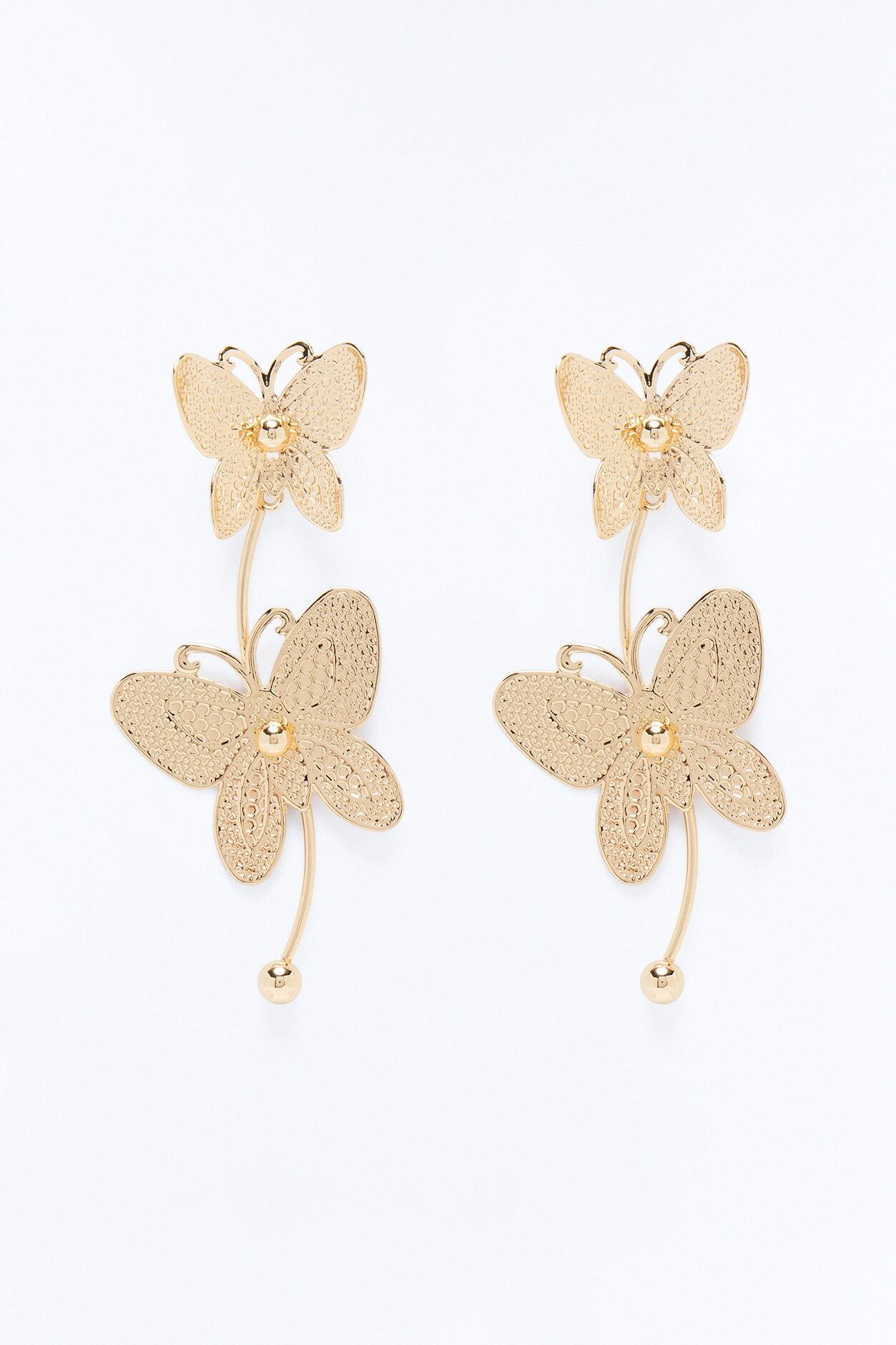 Bellafly Drop Earrings - Gold